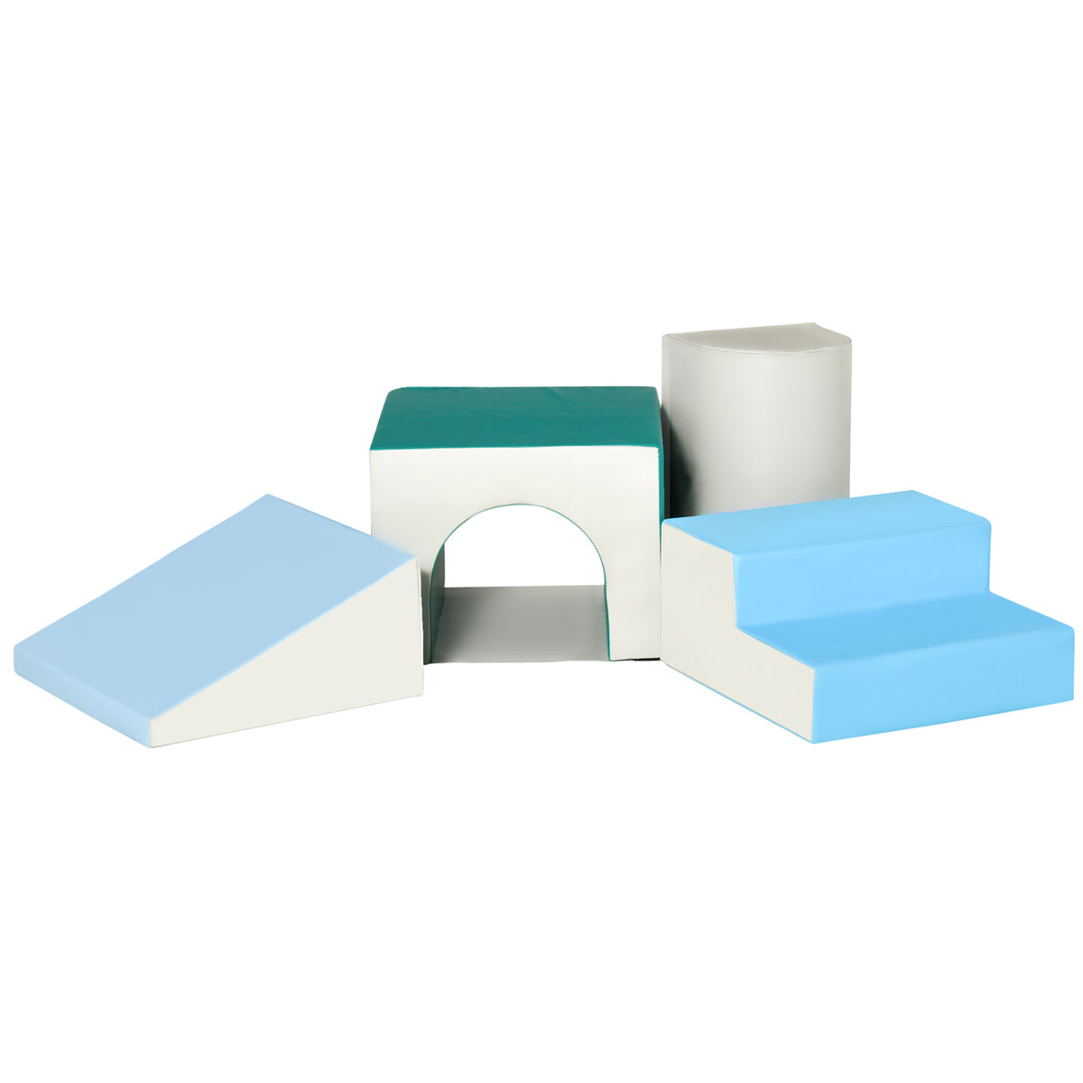 Foam Climbing Blocks for Toddlers, Kids Modular Play Set for Baby Children, Soft Play Equipment for Crawling Sliding, Easy-to-clean Safe DIY Creative, Multicolor-Toys & Games > Baby & Toddler Toys > Kids Gym & Playmats-DECOROLALA
