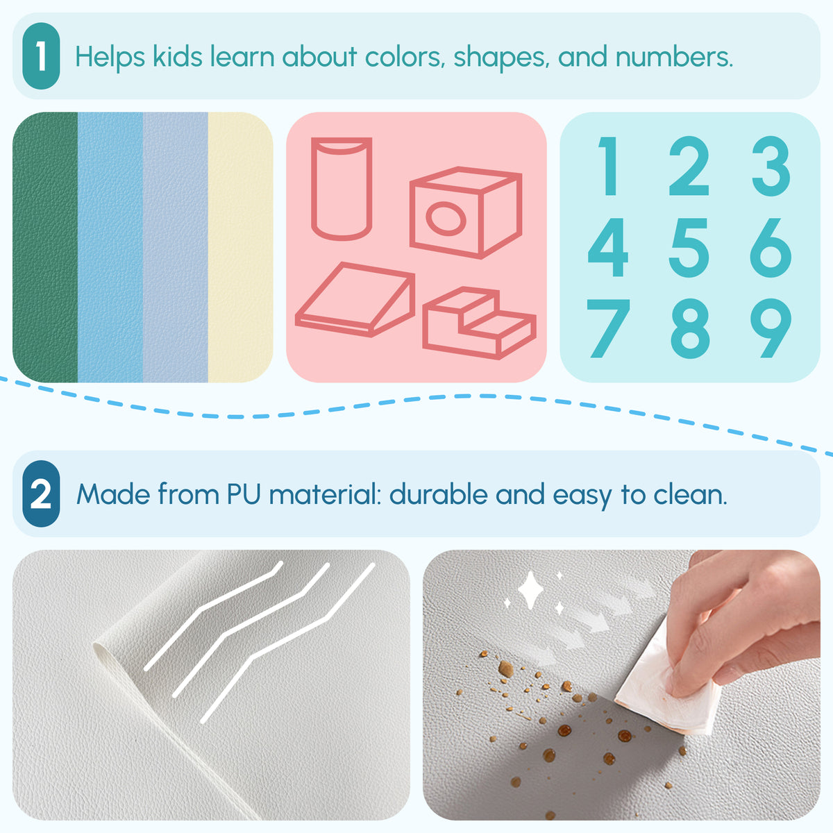 Foam Climbing Blocks for Toddlers, Kids Modular Play Set for Baby Children, Soft Play Equipment for Crawling Sliding, Easy-to-clean Safe DIY Creative, Multicolor-Toys & Games > Baby & Toddler Toys > Kids Gym & Playmats-DECOROLALA