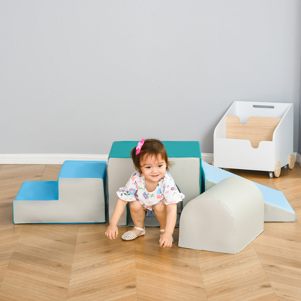 Foam Climbing Blocks for Toddlers, Kids Modular Play Set for Baby Children, Soft Play Equipment for Crawling Sliding, Easy-to-clean Safe DIY Creative, Multicolor-Toys & Games > Baby & Toddler Toys > Kids Gym & Playmats-DECOROLALA