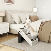 Foldable 3-Step Pet Stairs for Small Dogs and Cats - 14.5" H-Dogs-DECOROLALA