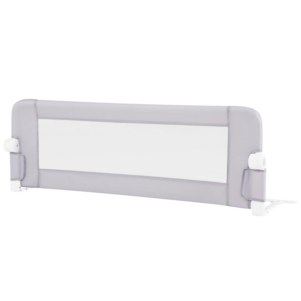 Foldable Bed Rail Swing Down Baby Bed Guard Rail-Light Gray-Bed Rails-DECOROLALA