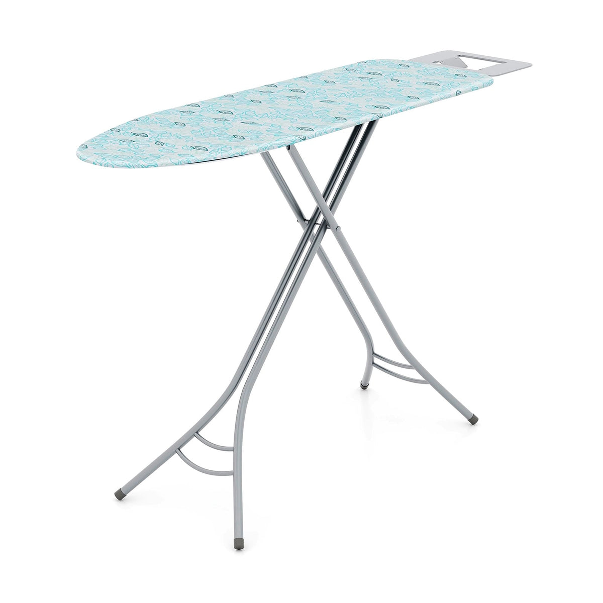 Foldable Ironing Board with Iron Rest, Adjustable Height - Turquoise-Dryers-DECOROLALA