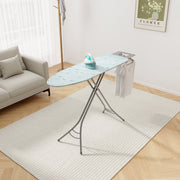 Foldable Ironing Board with Iron Rest, Adjustable Height - Turquoise-Dryers-DECOROLALA