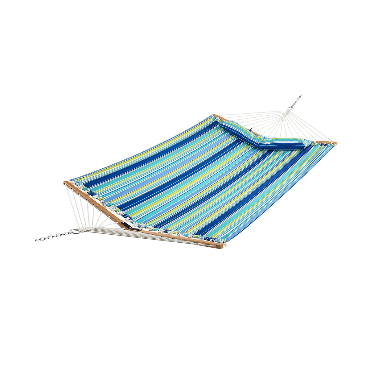 Foldable Portable Patio Hammock Swing Chair Bed with Detachable Pillow-Hammocks-DECOROLALA