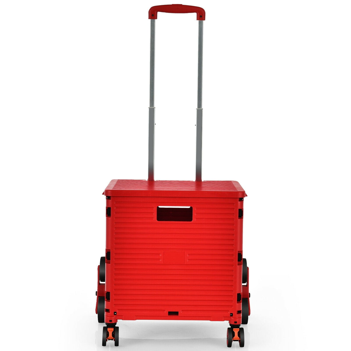 Foldable Utility Cart for Travel and Shopping-Red-Kitchen Tools-DECOROLALA