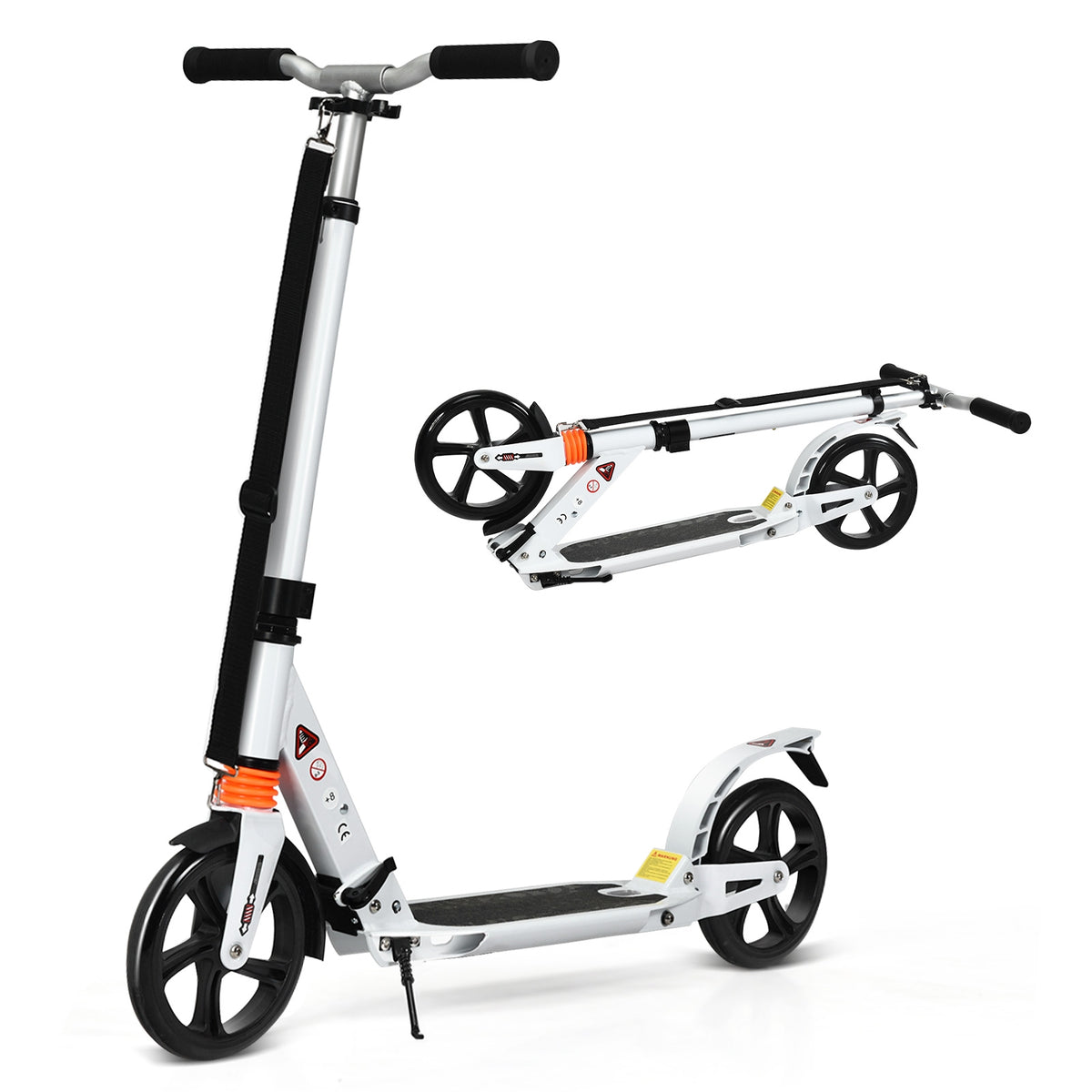 Folding Aluminium Adjustable Kick Scooter with Shoulder Strap
