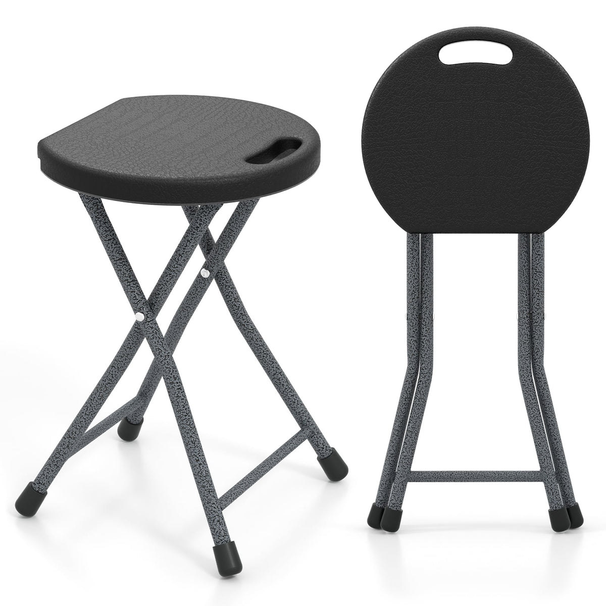 Folding Stool with Built-in Handle for Adults-1 Piece-Camping Furniture-DECOROLALA
