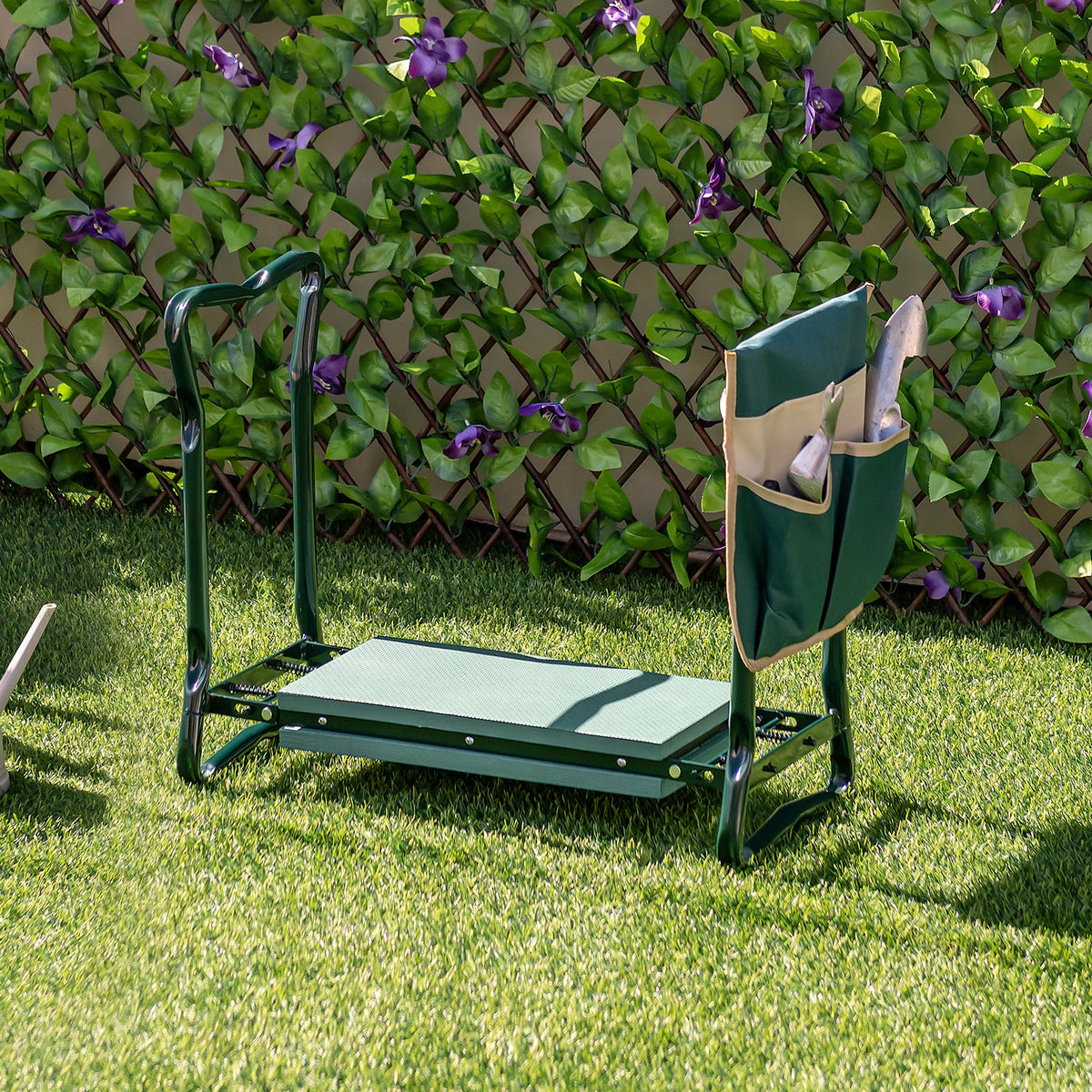 Folding Sturdy Garden Kneeler Pad and Cushion Seat-Garden Tools-DECOROLALA