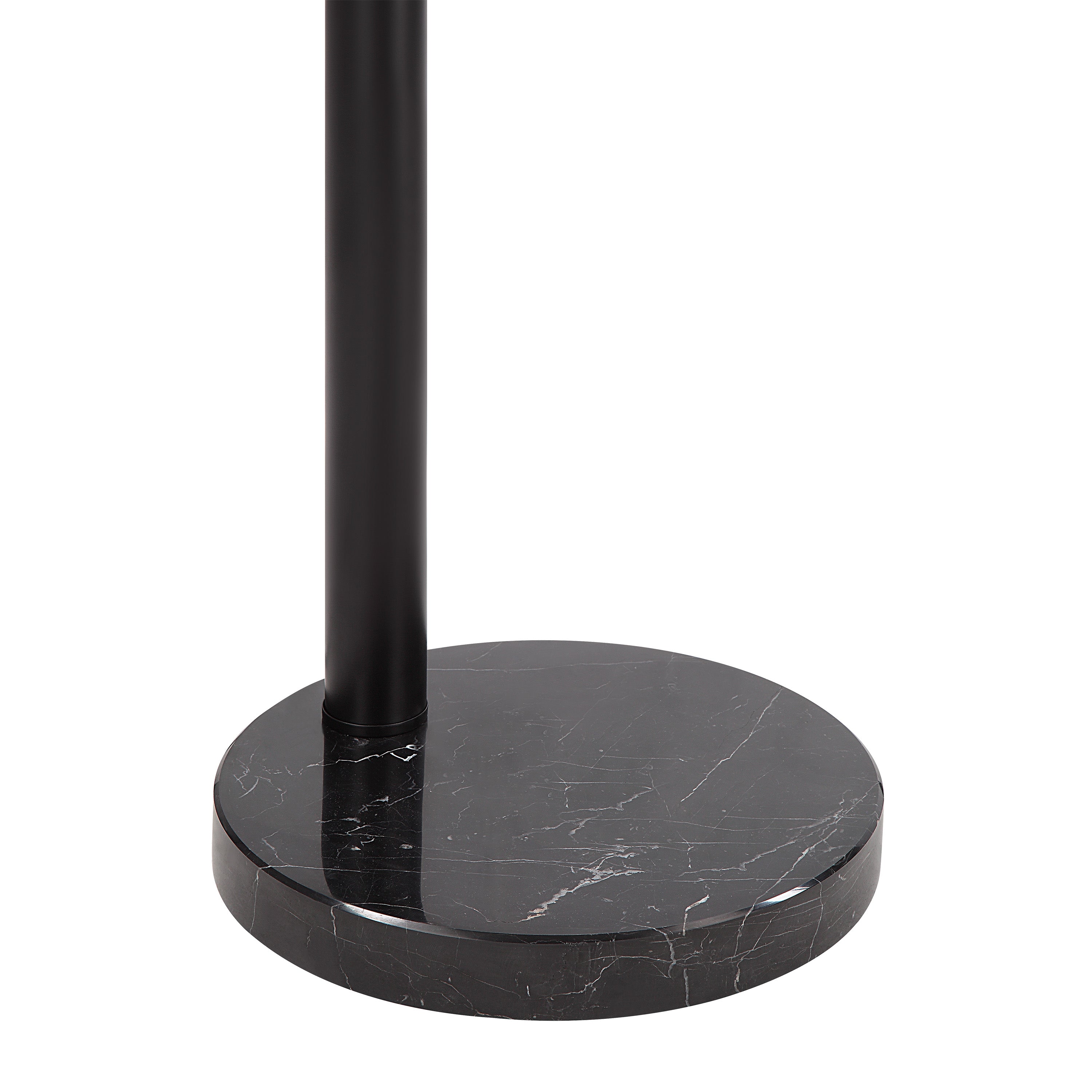 Folia 87" Tall Matte Black Floor Lamp with Dome Iron Shade-Floor Lamp-DECOROLALA