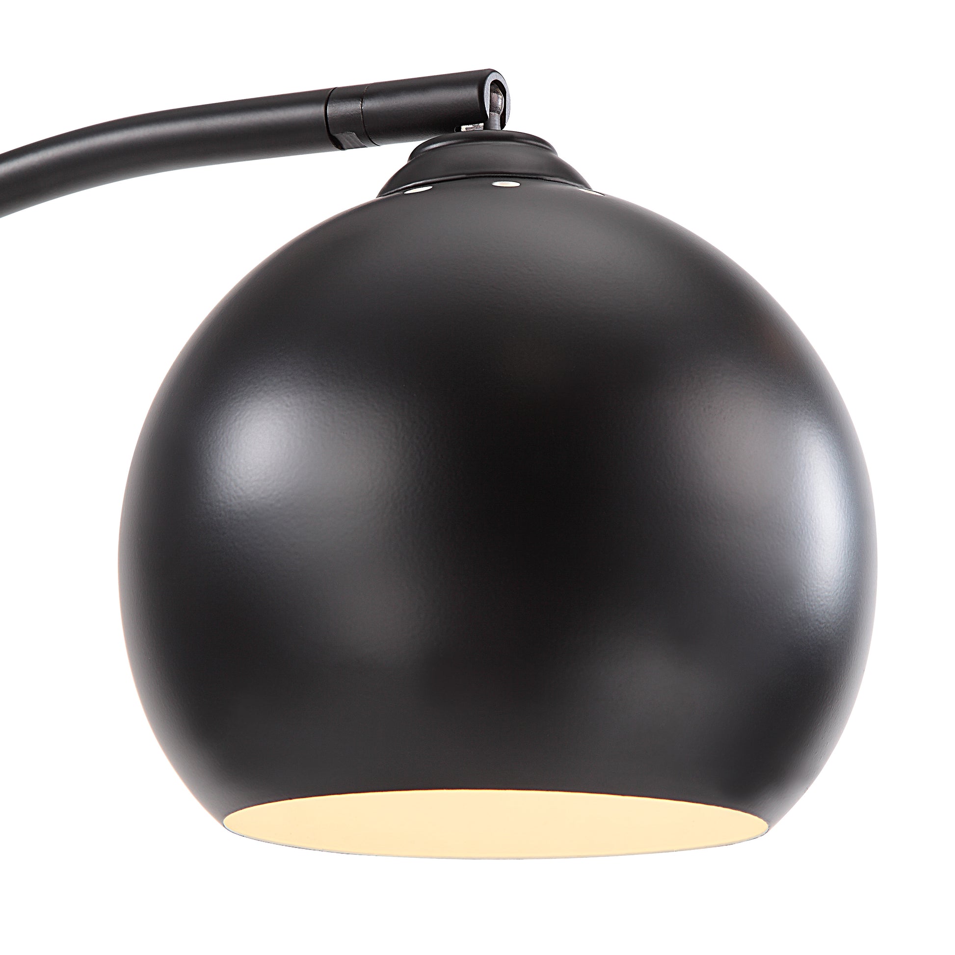 Folia 87" Tall Matte Black Floor Lamp with Dome Iron Shade-Floor Lamp-DECOROLALA