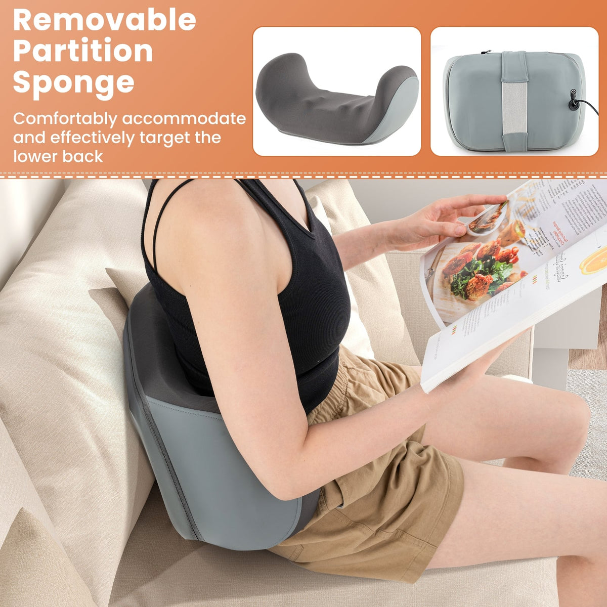Foot and Calf Massager with Heat Gift for Women Men Mom Dad-Gray-Foot Massager-DECOROLALA