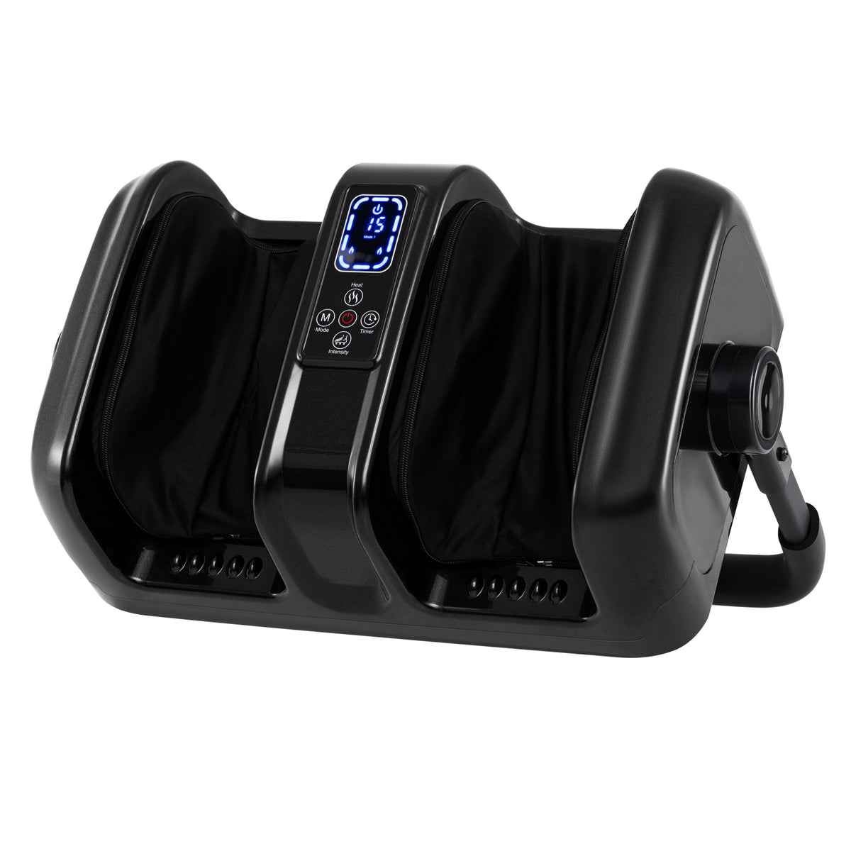 Foot and Calf Massager with Heat Shiatsu Deep Kneading Rolling Smart Electric Leg Massager-Black-Foot Massager-DECOROLALA