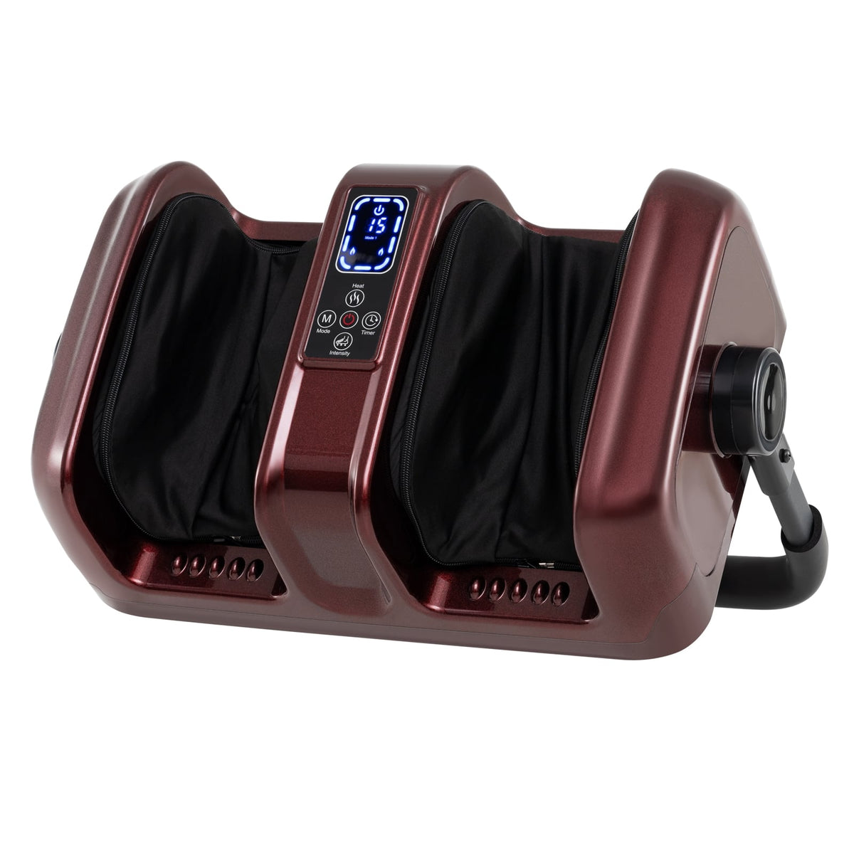 Foot and Calf Massager with Heat Shiatsu Deep Kneading Rolling Smart Electric Leg Massager-Red-Foot Massager-DECOROLALA