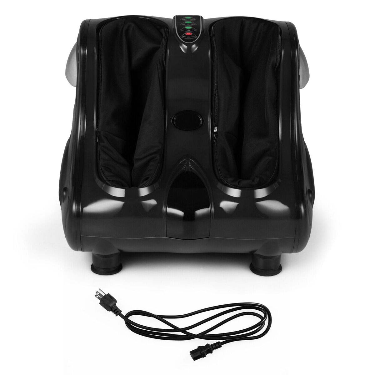 Foot and Calf Massager with Heat Vibration Deep Kneading and Shiatsu-Black-Foot Massager-DECOROLALA