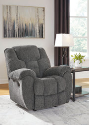 Foreside Rocker Recliner - Charcoal Fabric-Rocker Chairs-DECOROLALA