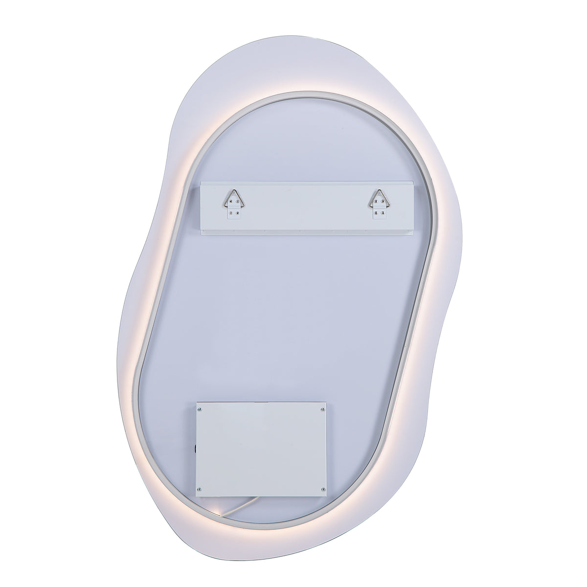 Forli 45" Tall Irregular LED Mirror, Clear-LED Mirrors-DECOROLALA