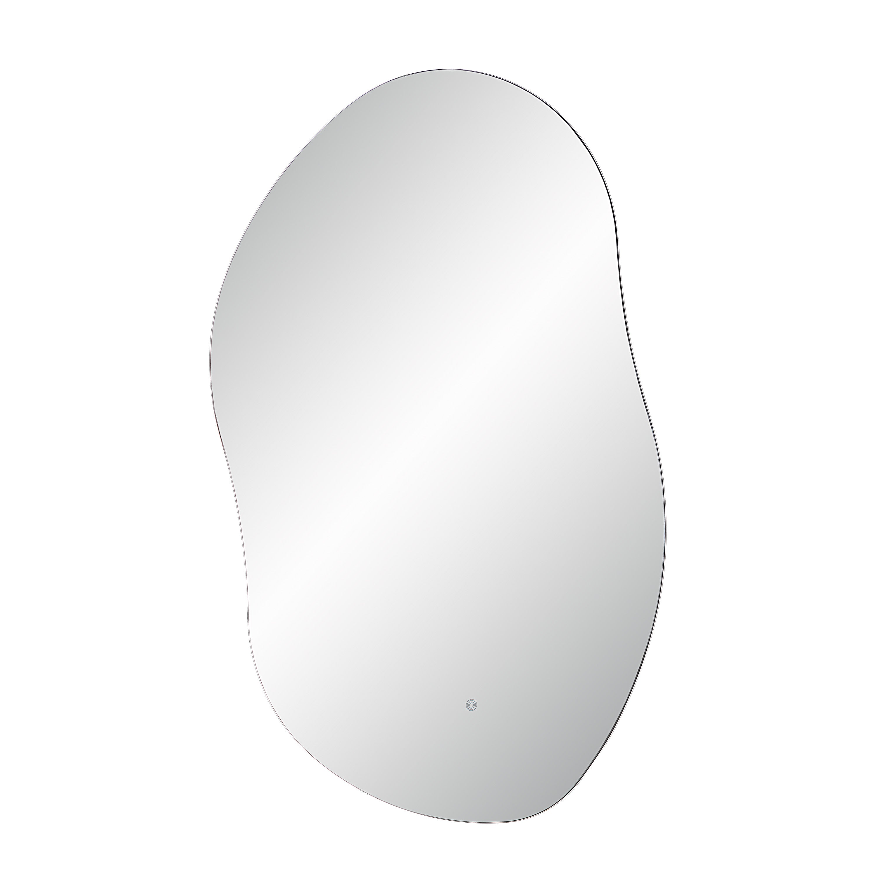 Forli 45" Tall Irregular LED Mirror, Clear-LED Mirror-DECOROLALA