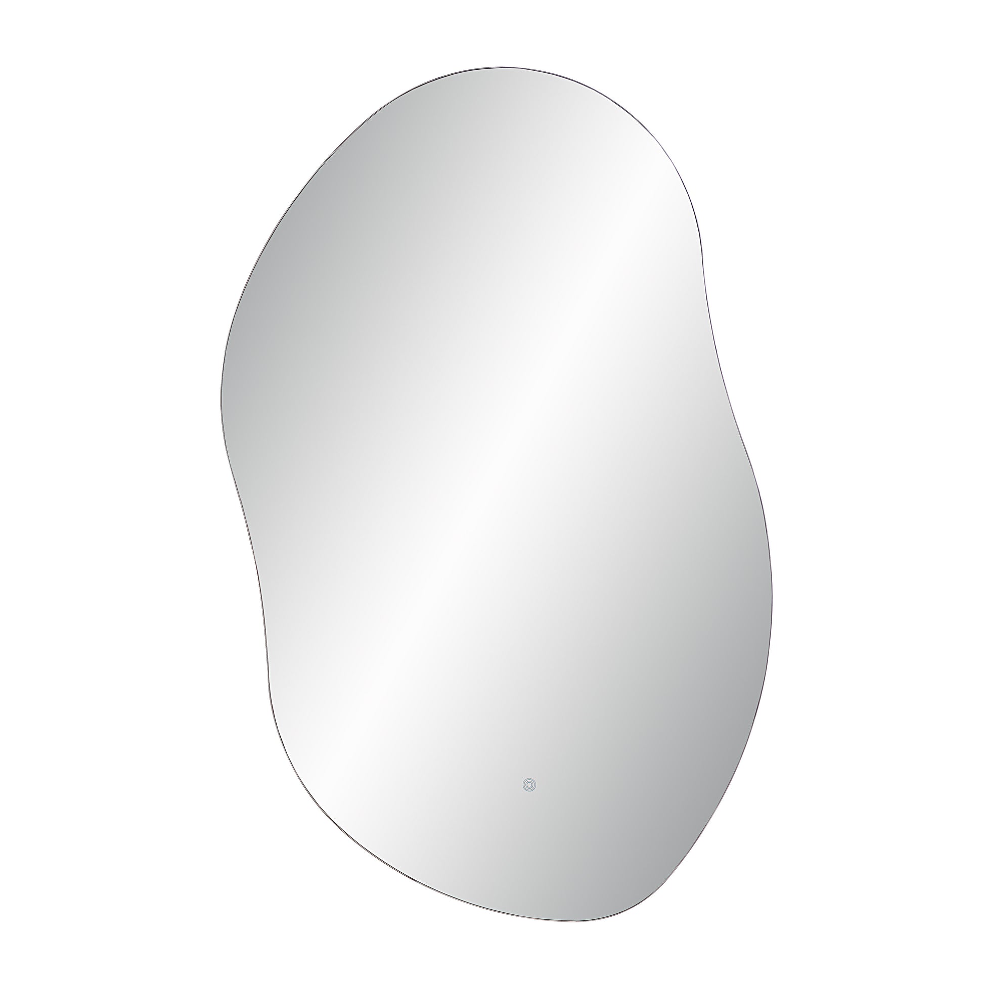 Forli 45" Tall Irregular LED Mirror, Clear-LED Mirror-DECOROLALA