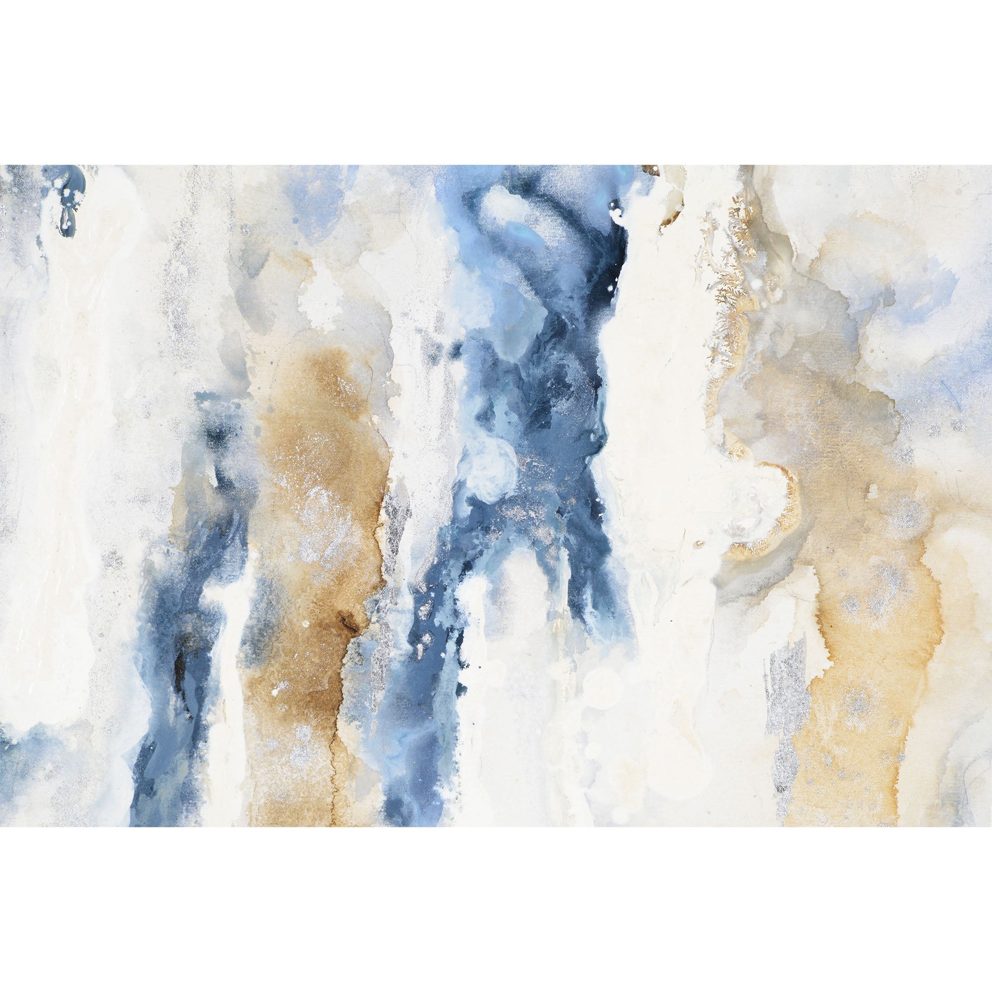 Formosa 60" Wide Canvas Art, Blue-Canvas Art-DECOROLALA