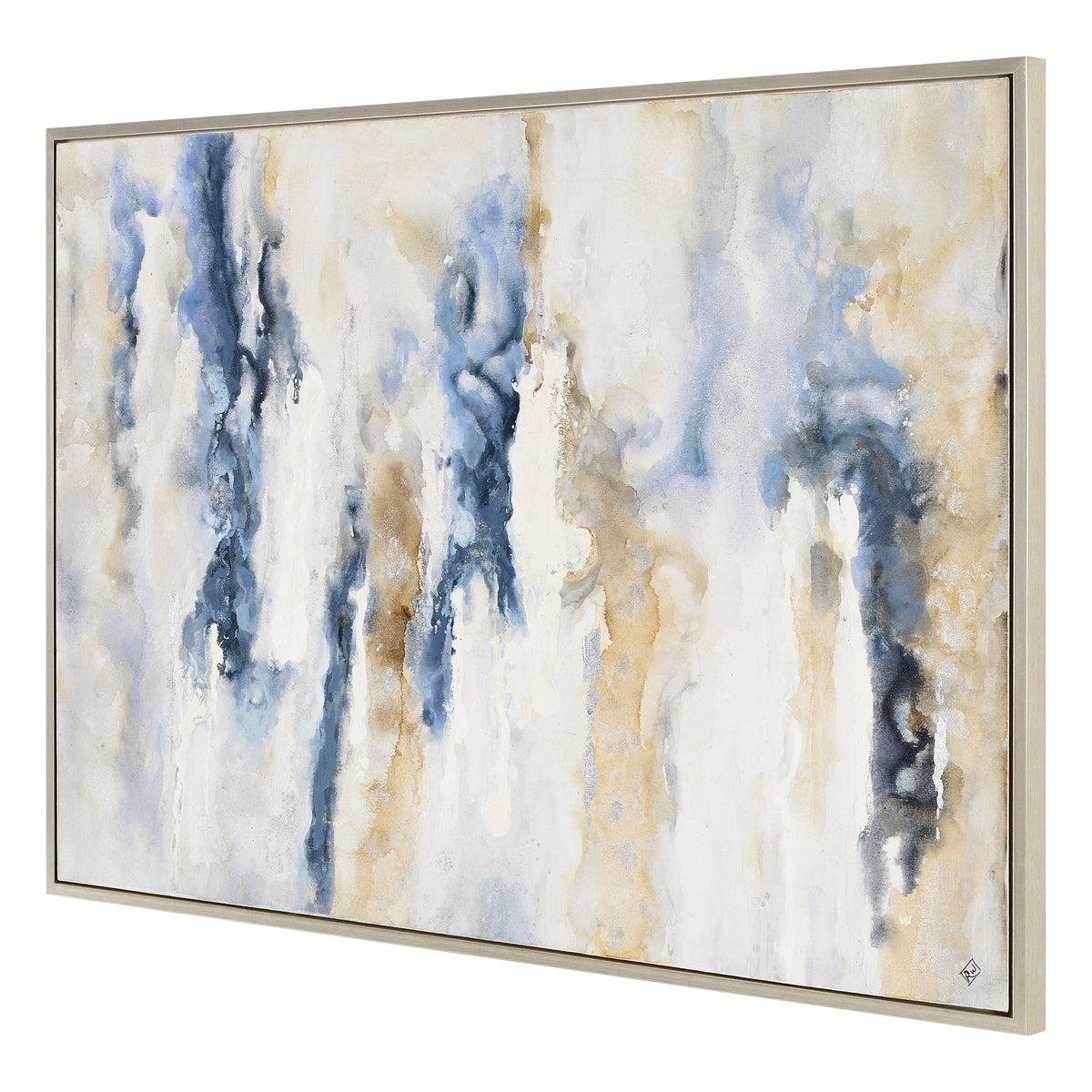 Formosa 60" Wide Canvas Art, Blue-Canvas Prints-DECOROLALA
