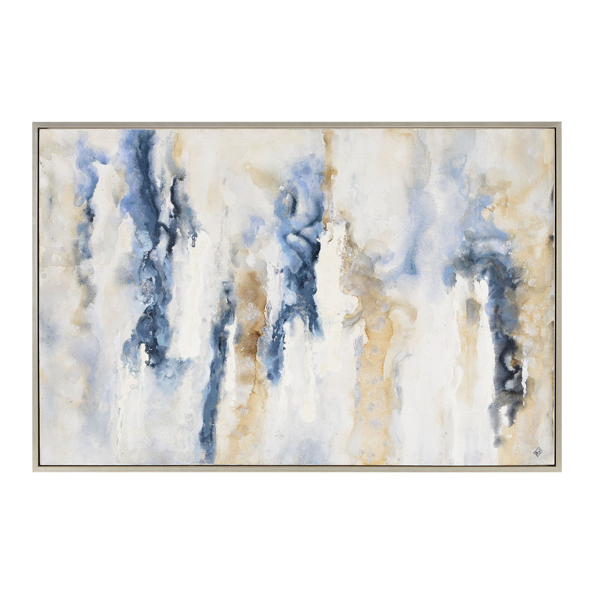 Formosa 60" Wide Canvas Art, Blue-Canvas Prints-DECOROLALA
