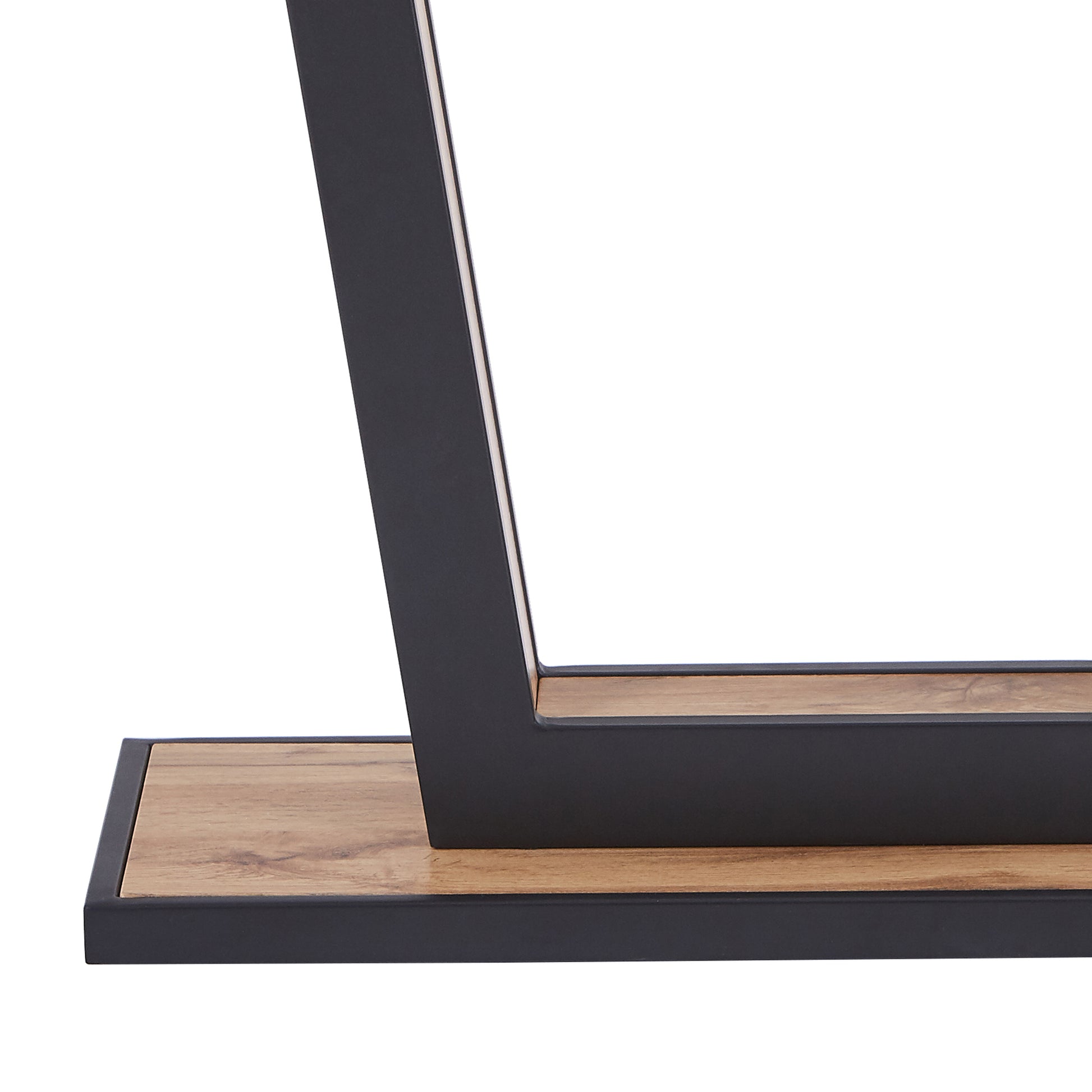 Forna Console Table - Natural Wood Grain Geometric Design-DECOROLALA