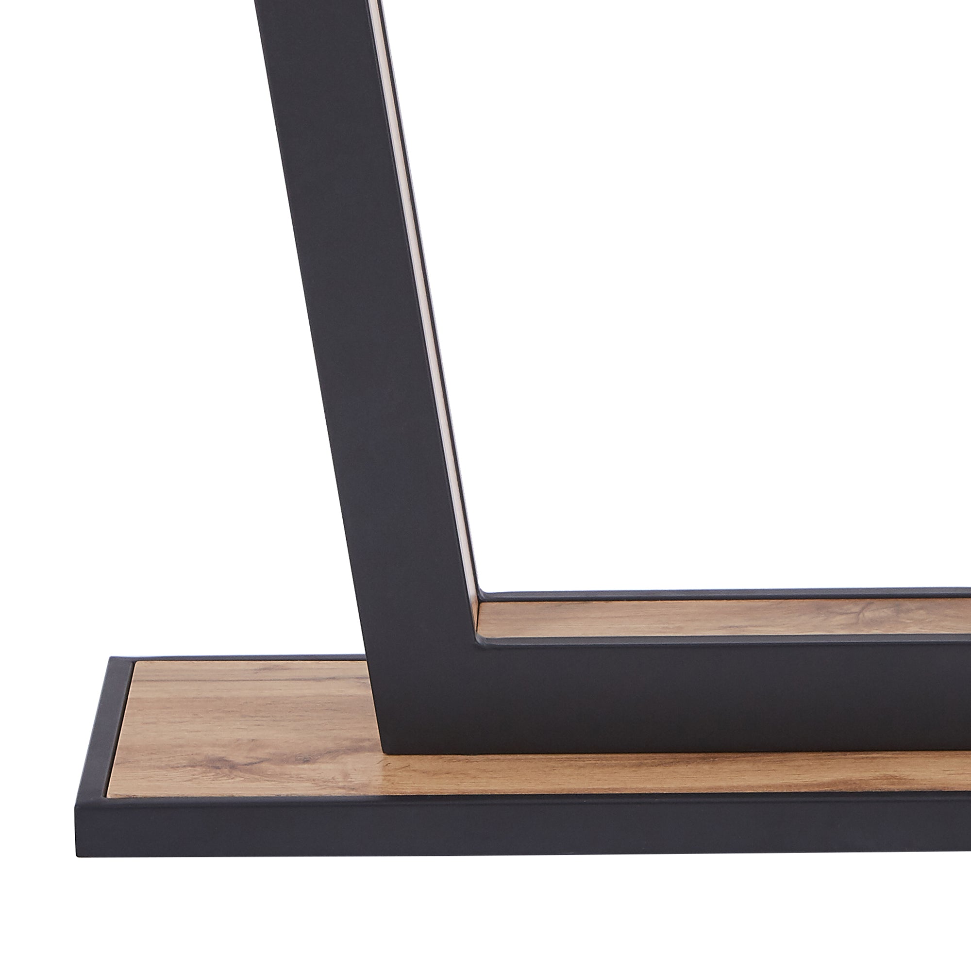 Forna Console Table - Natural Wood Grain Geometric Design-DECOROLALA