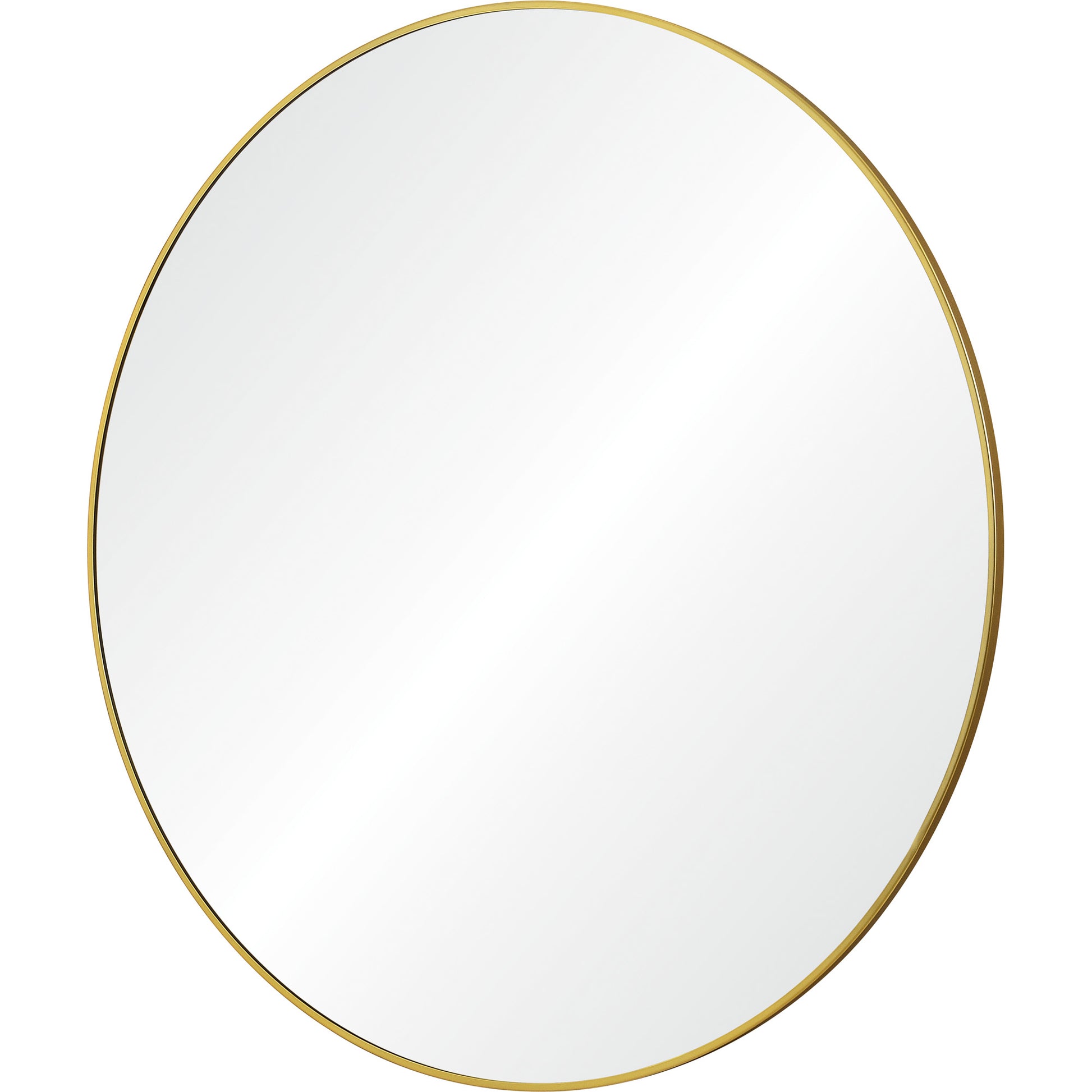 Fragoso 48" Tall Round Wall Mirror, Yellow-Mirror-DECOROLALA