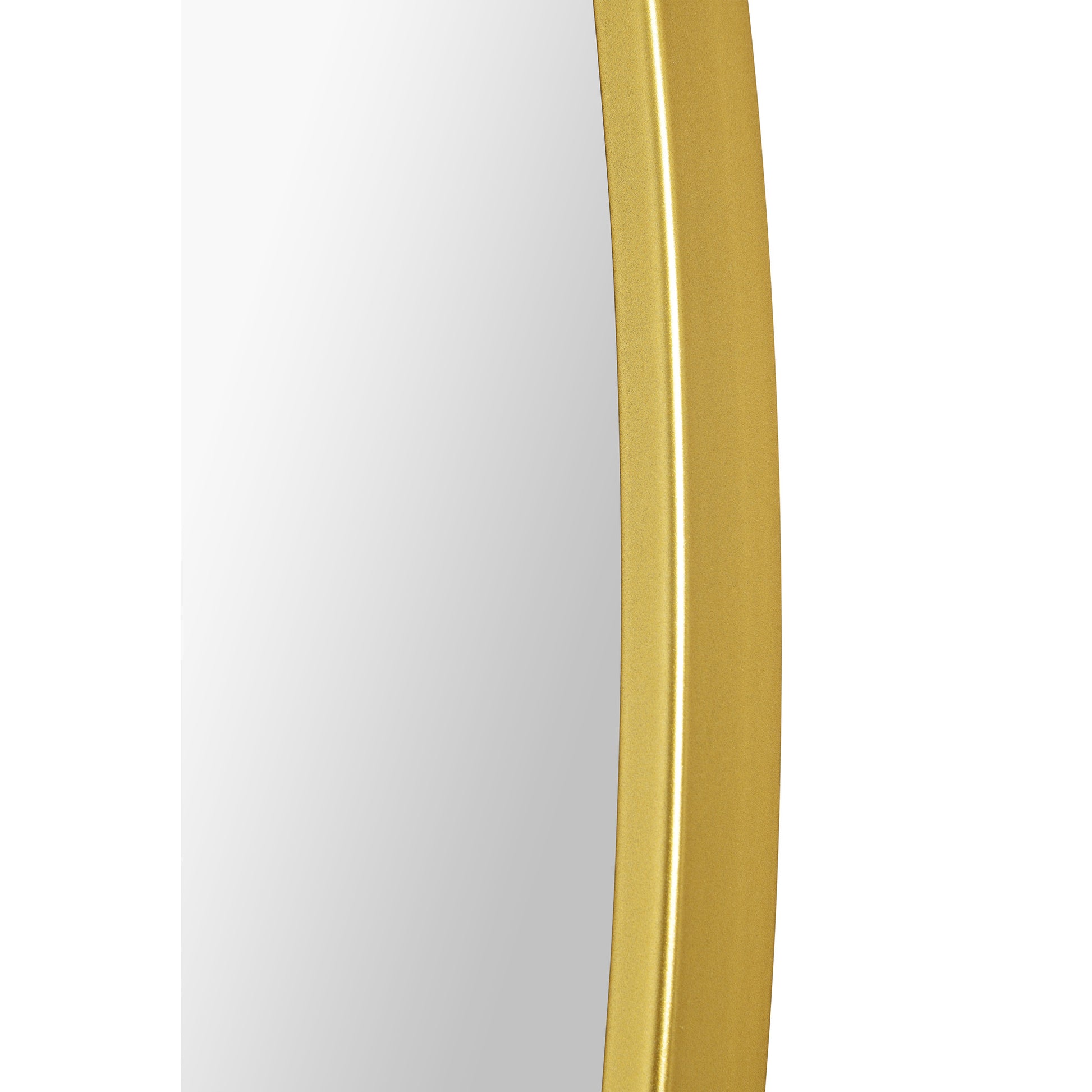 Fragoso 48" Tall Round Wall Mirror, Yellow-Mirror-DECOROLALA