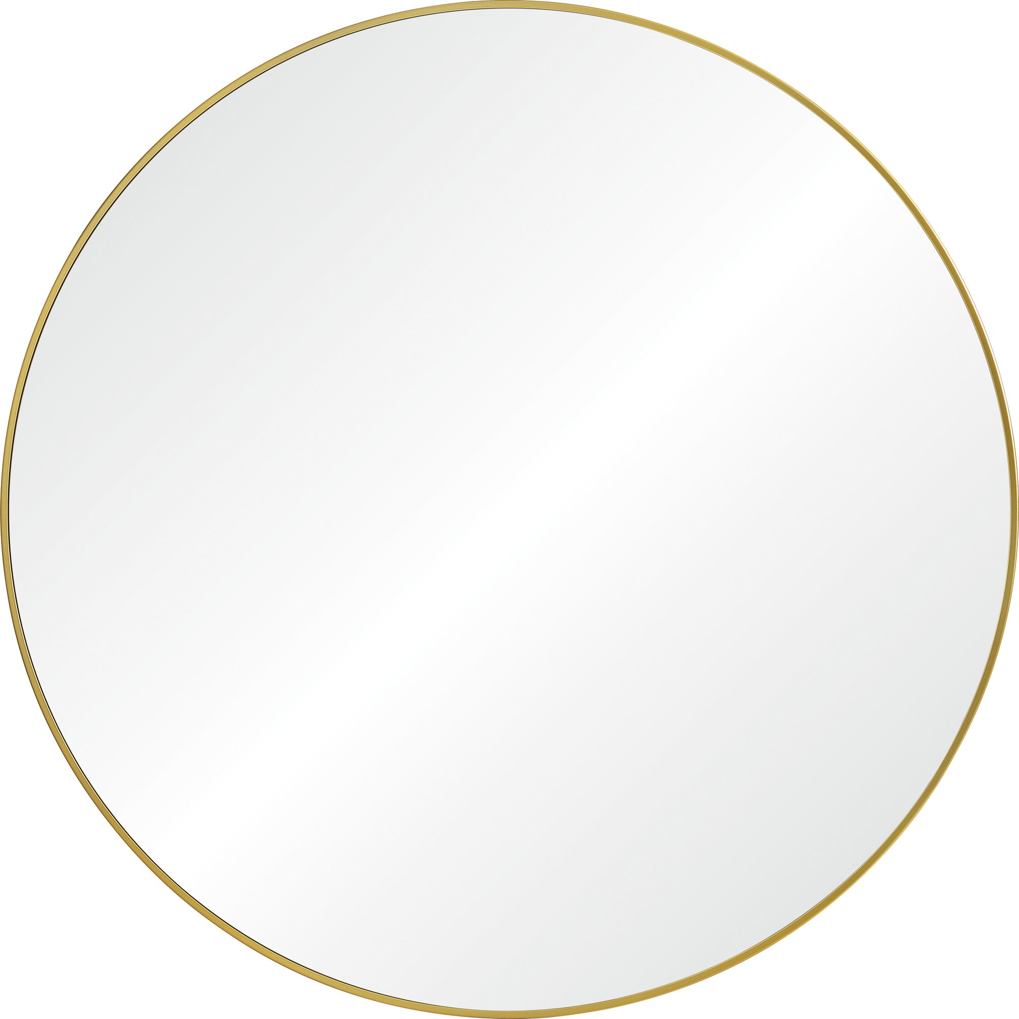 Fragoso 48" Tall Round Wall Mirror, Yellow-Mirror-DECOROLALA