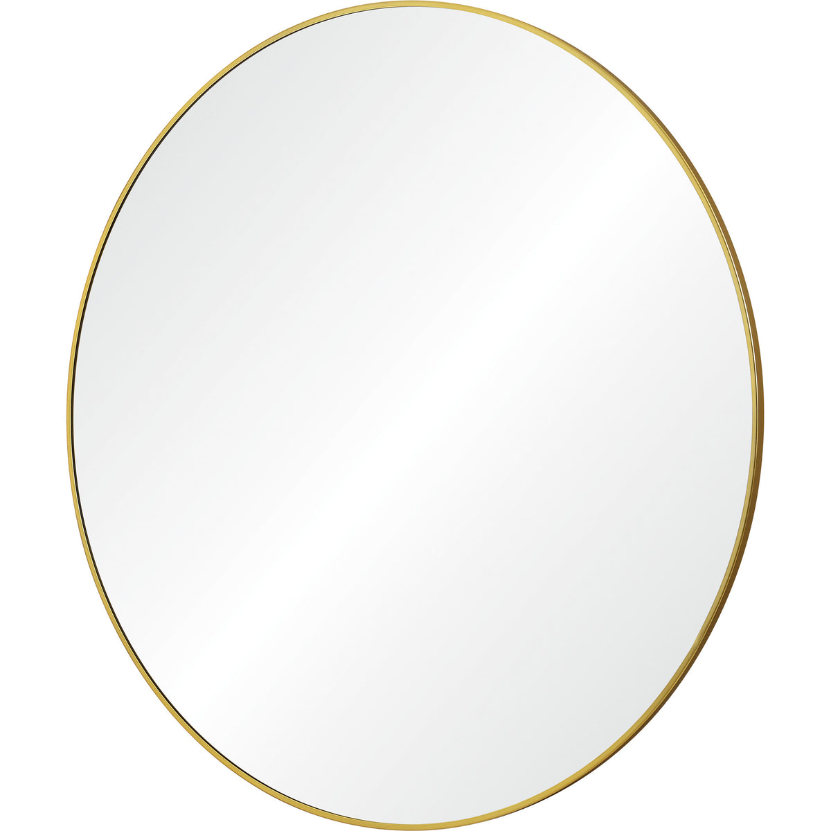 Fragoso 48" Tall Round Wall Mirror, Yellow-Mirrors-DECOROLALA
