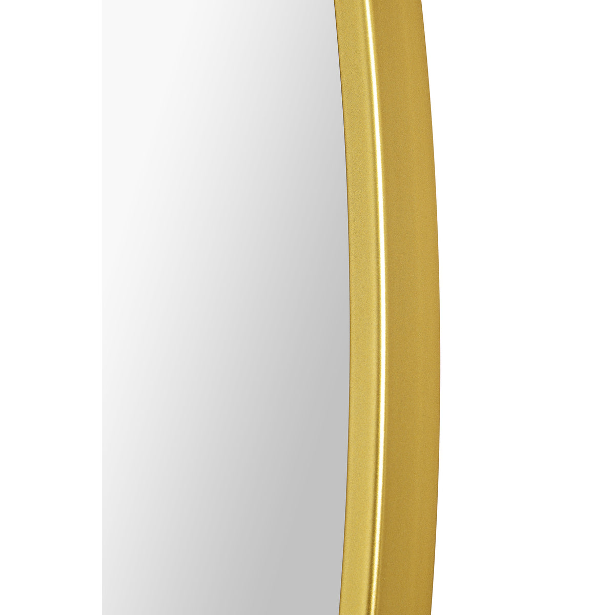 Fragoso 48" Tall Round Wall Mirror, Yellow-Mirrors-DECOROLALA