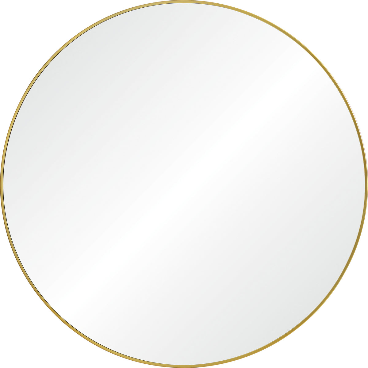Fragoso 48" Tall Round Wall Mirror, Yellow-Mirrors-DECOROLALA