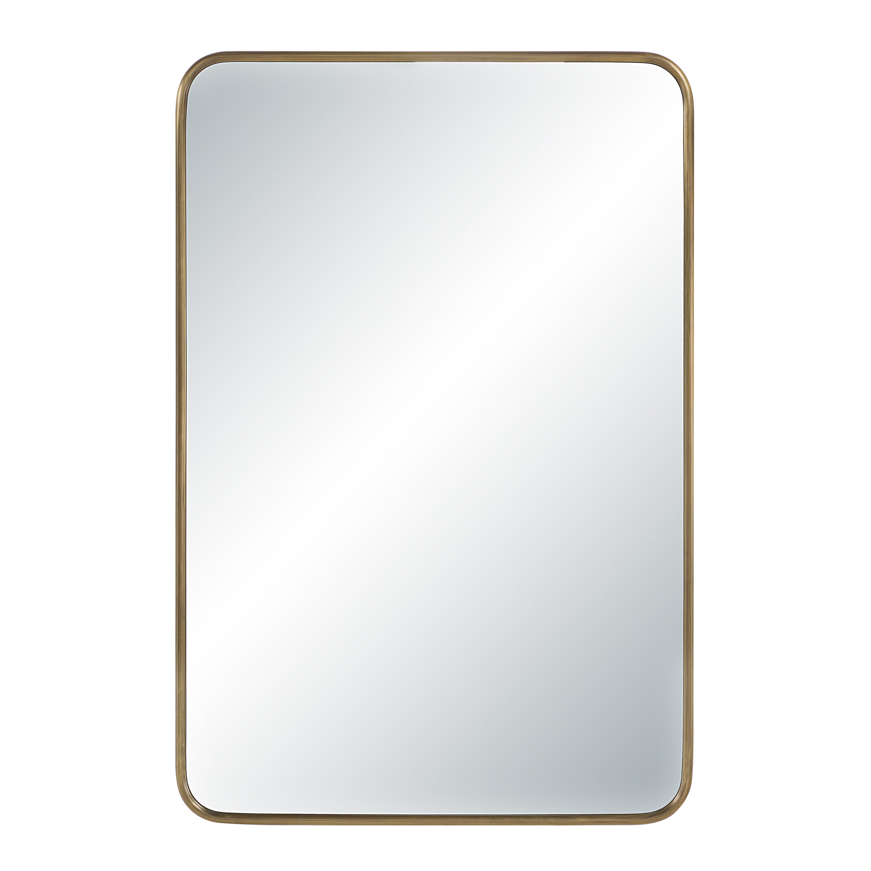 Franca 36" H x 24" W Wall Mirror, Yellow-Mirror-DECOROLALA
