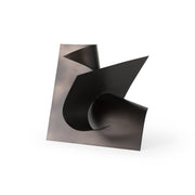 Francesca Black Metal Sculptural Decorative Object - 11.8" Cube-Objects-DECOROLALA