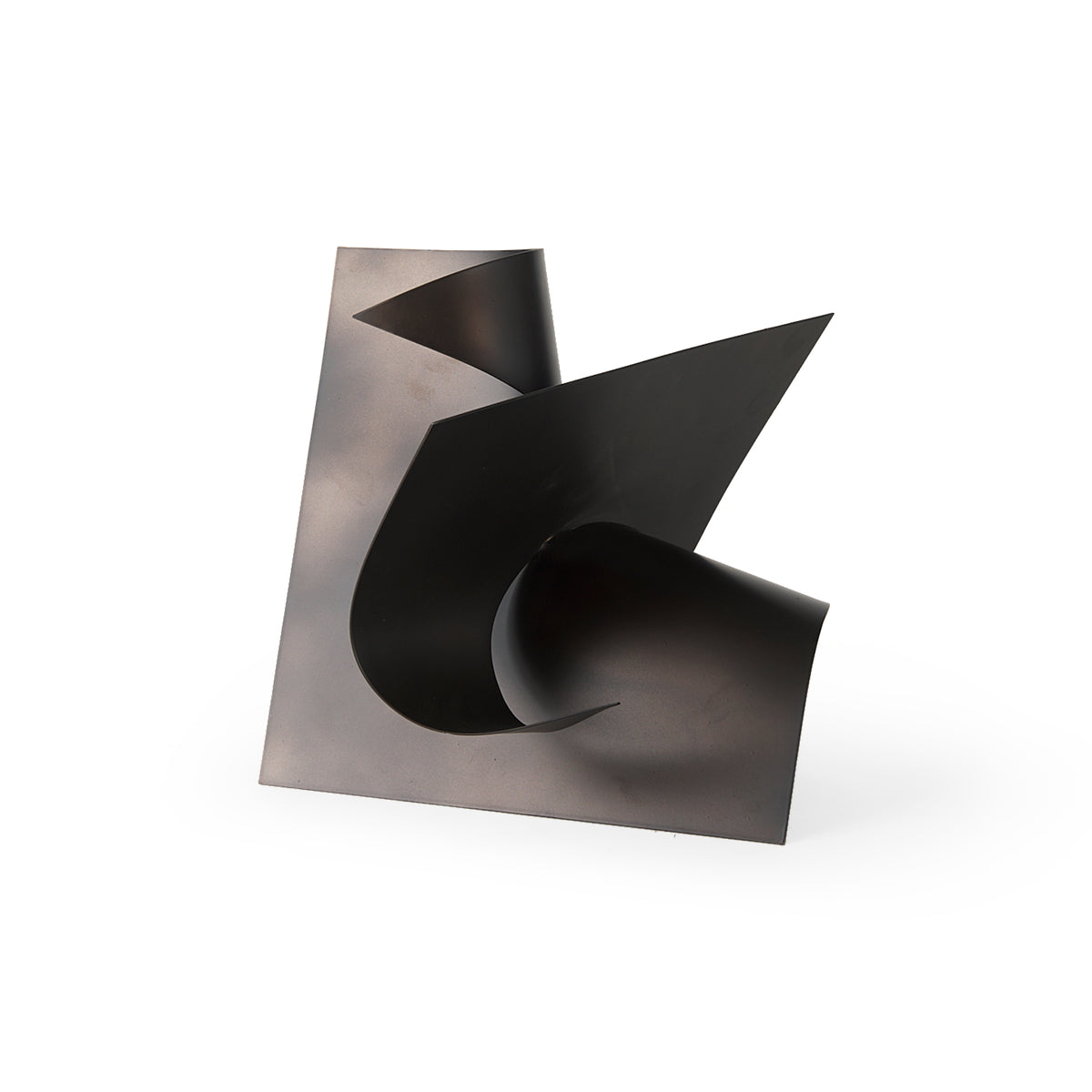 Francesca Black Metal Sculptural Decorative Object - 11.8" Cube-Objects-DECOROLALA