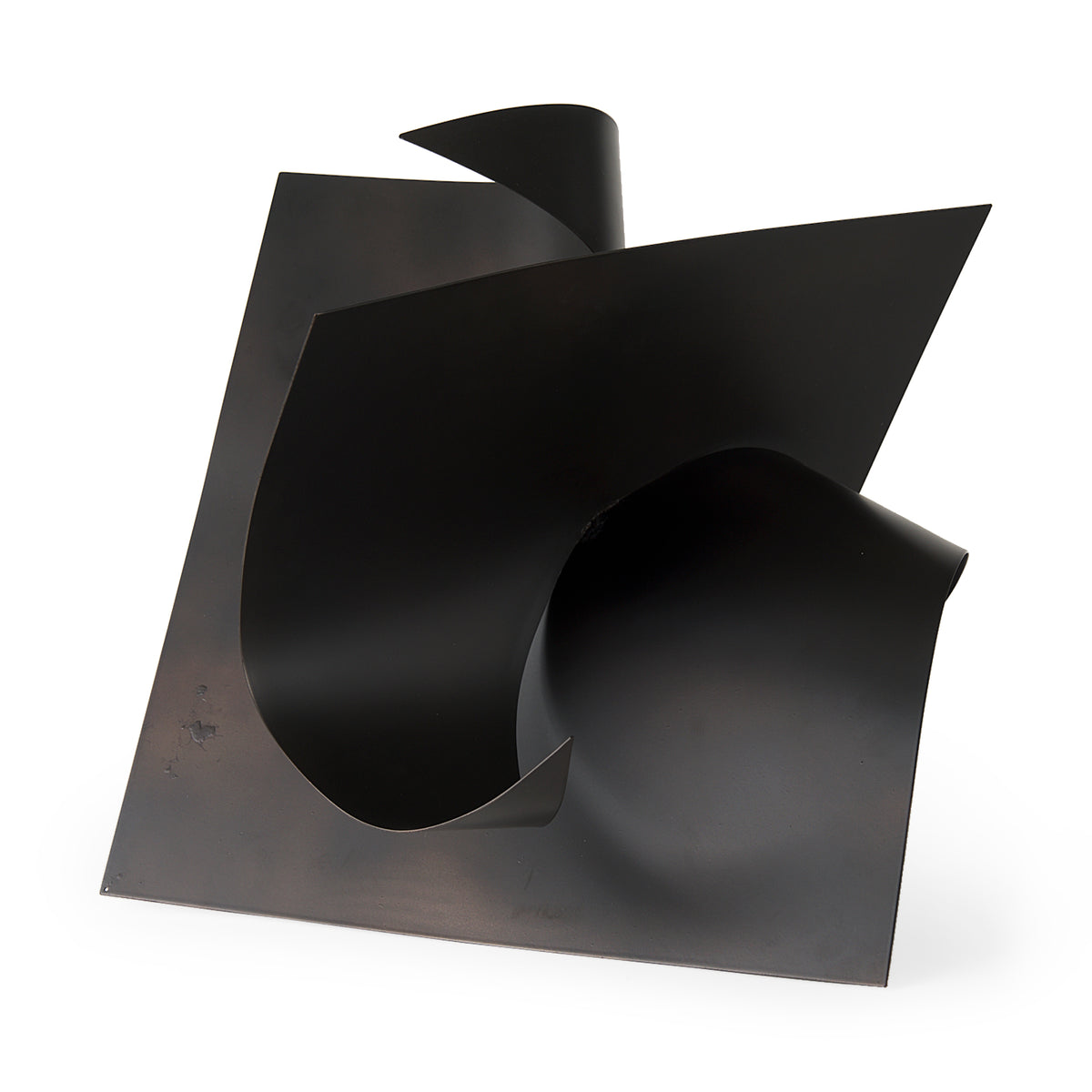 Francesca Black Metal Sculptural Decorative Object - 18" Large-Decorative Objects-DECOROLALA