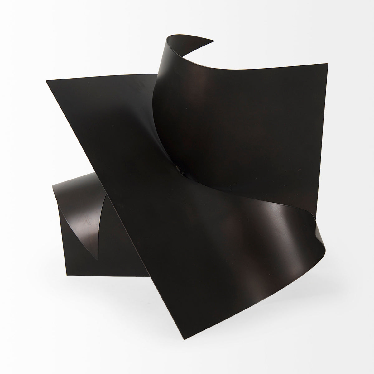 Francesca Black Metal Sculptural Decorative Object - 18" Large-Objects-DECOROLALA