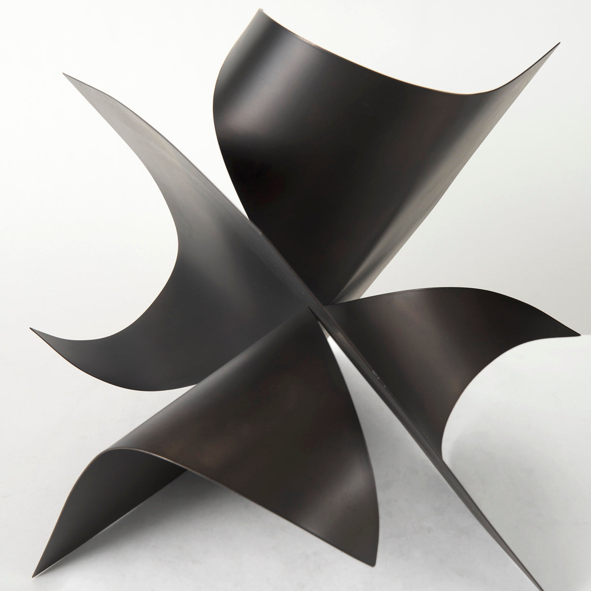 Francesca Black Metal Sculptural Decorative Object - 18" Large-Objects-DECOROLALA