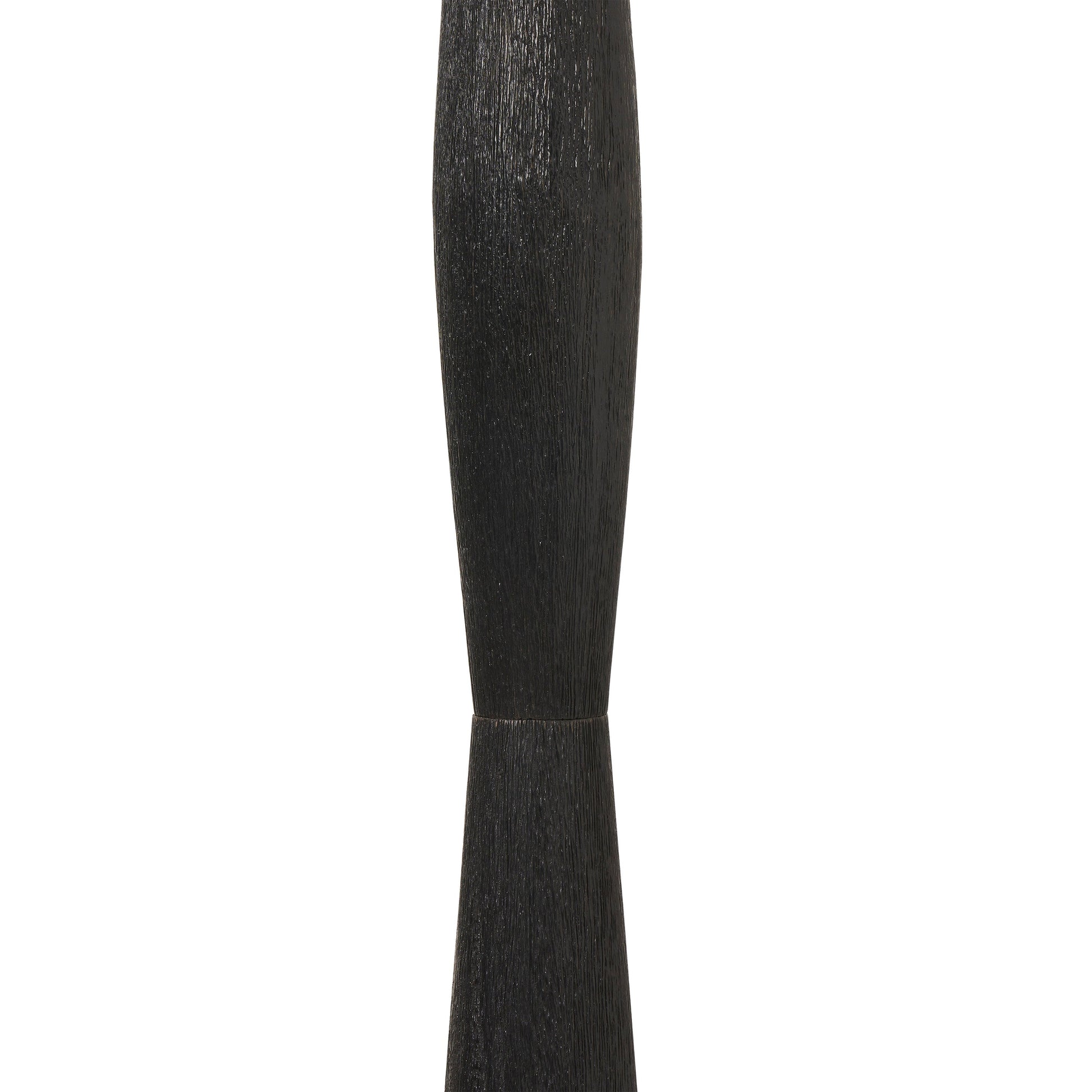 Francine 60" Floor Lamp with Mango Wood, Black-Floor Lamp-DECOROLALA