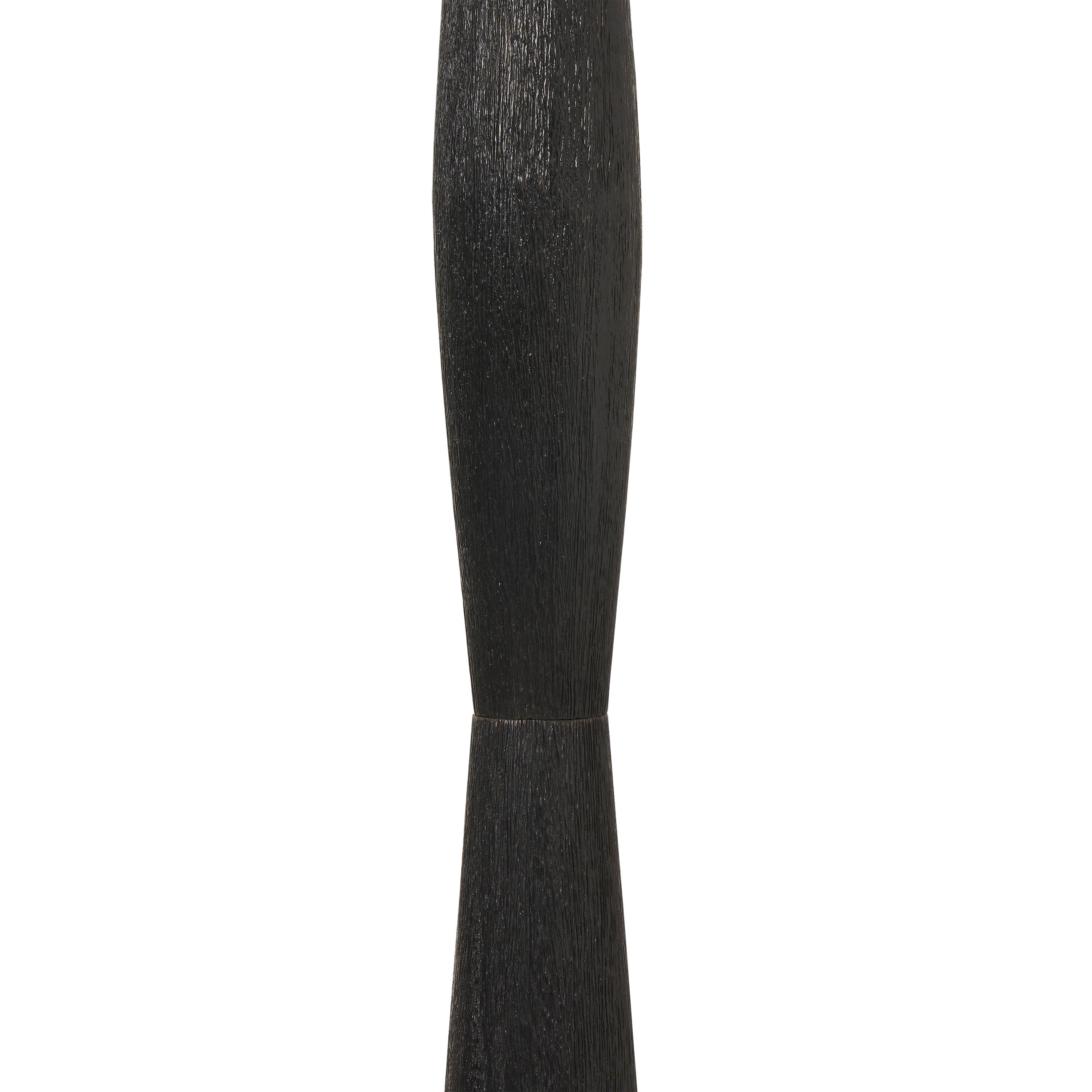 Francine 60" Floor Lamp with Mango Wood, Black-Floor Lamp-DECOROLALA