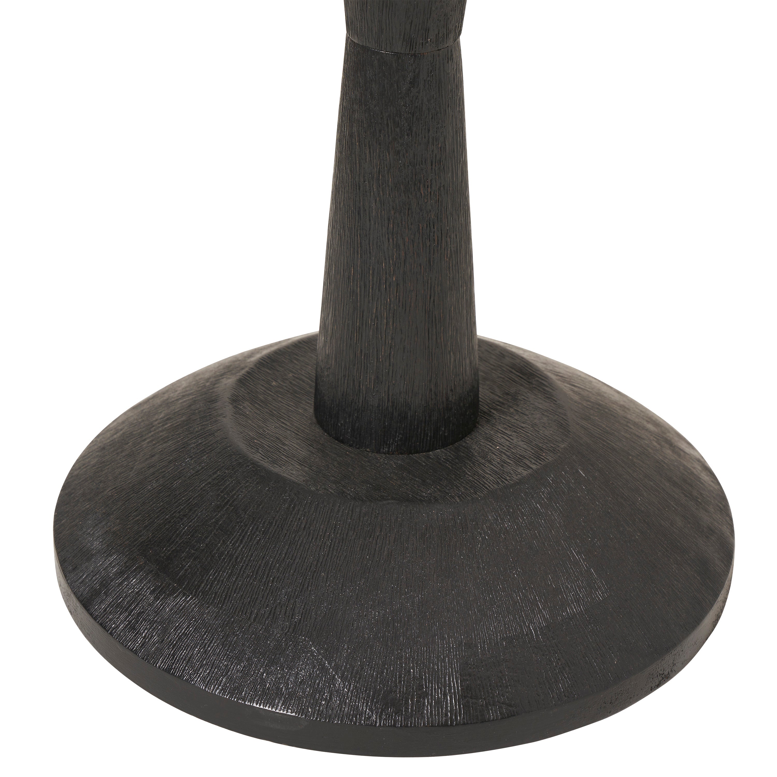 Francine 60" Floor Lamp with Mango Wood, Black-Floor Lamp-DECOROLALA