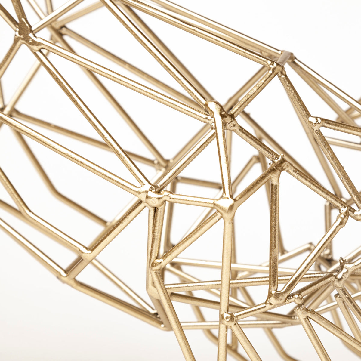Frankie II Gold Wire Dog Decor - 13"L x 6"W Matte Finish-Objects-DECOROLALA