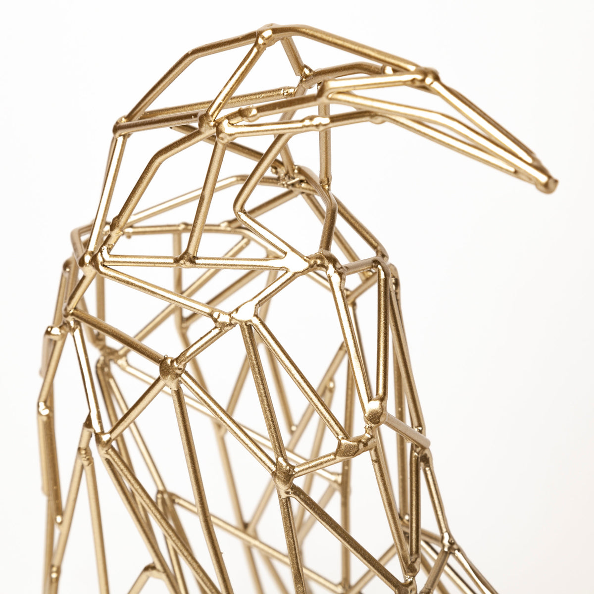 Frankie II Gold Wire Dog Decor - 13"L x 6"W Matte Finish-Objects-DECOROLALA