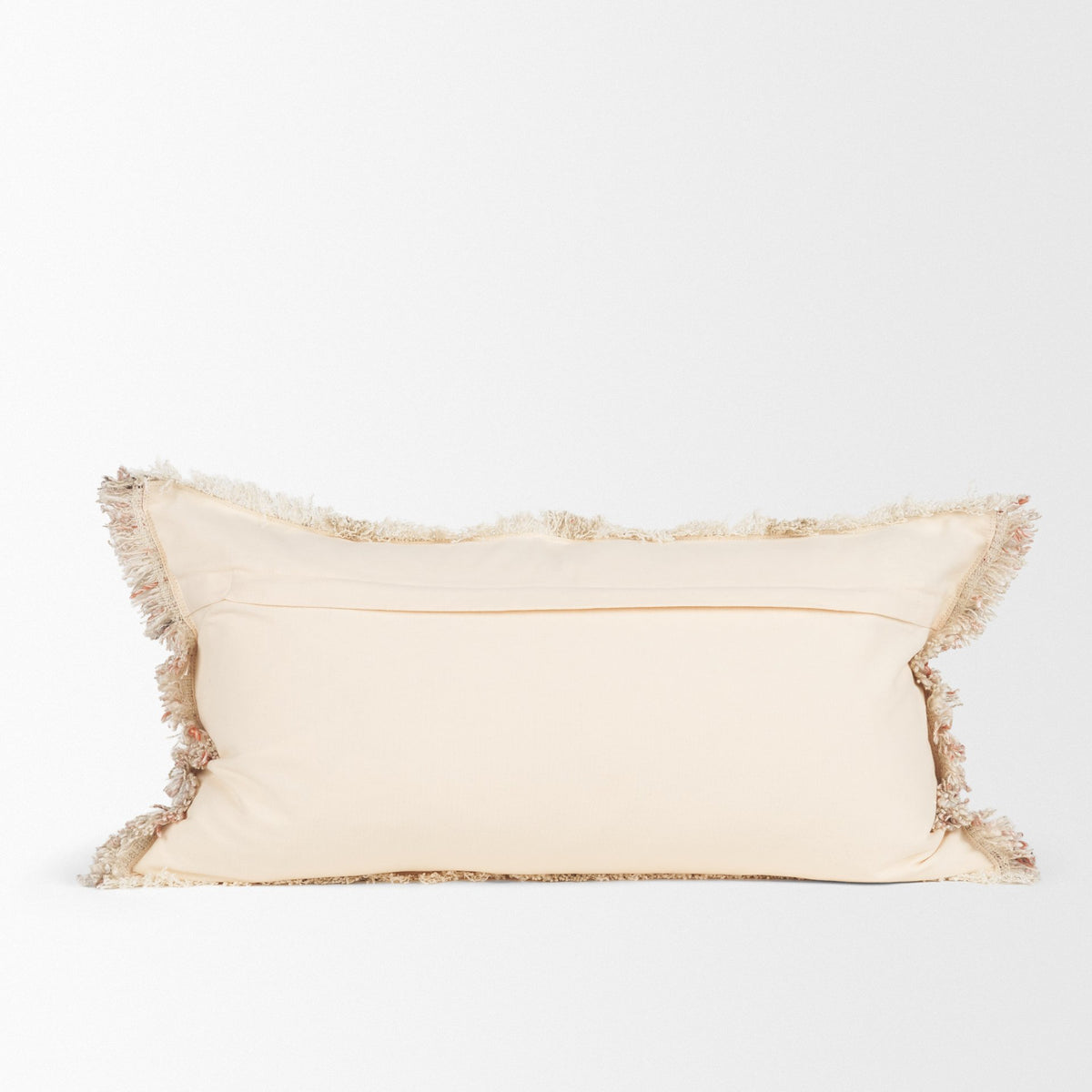 Fraye 14x26 Oatmeal Multi-Tone Blend Pillow Cover w/Down Filler-Decorative Pillows-DECOROLALA