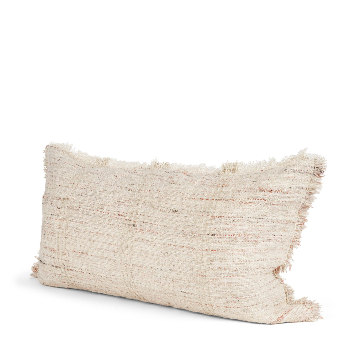 Fraye 14x26 Oatmeal Multi-Tone Blend Pillow Cover w/Down Filler-Decorative Pillows-DECOROLALA