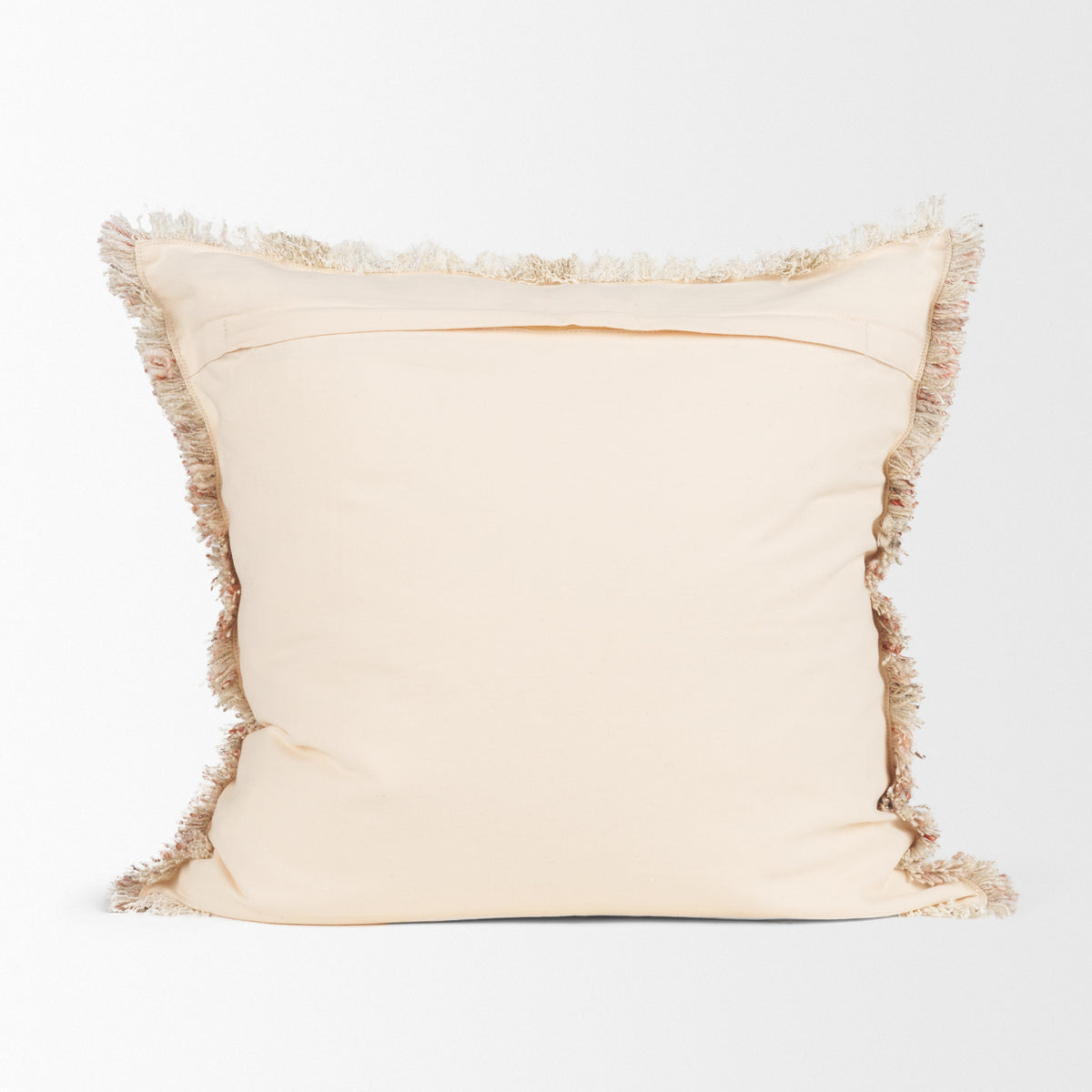 Fraye 22x22 Square Oatmeal Multi-Tone Blend Pillow Cover w/Non-Allergen Filler-Decorative Pillows-DECOROLALA