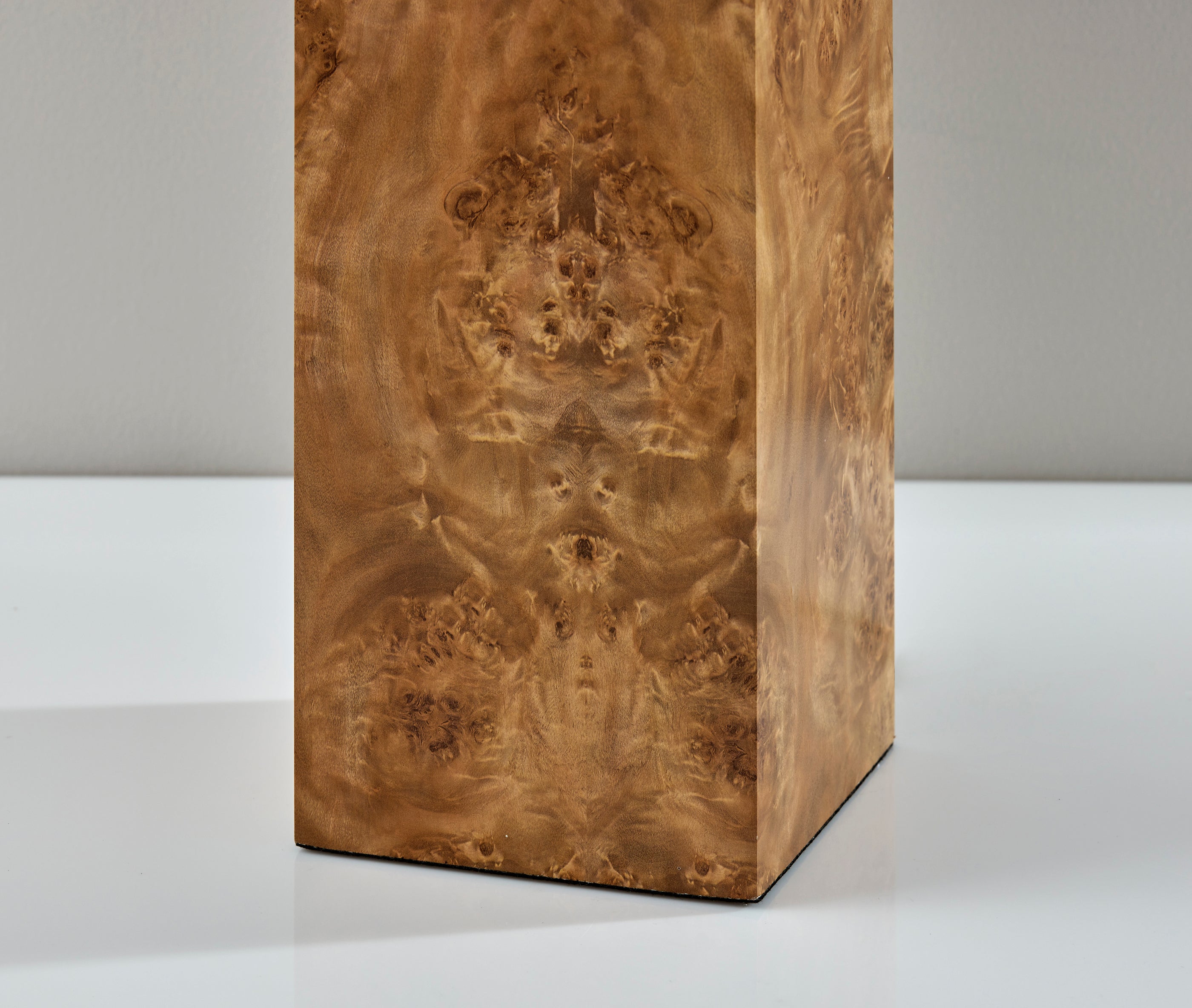 Frederick Tall Table Lamp - Burled Wood 28.5"-Lighting-DECOROLALA