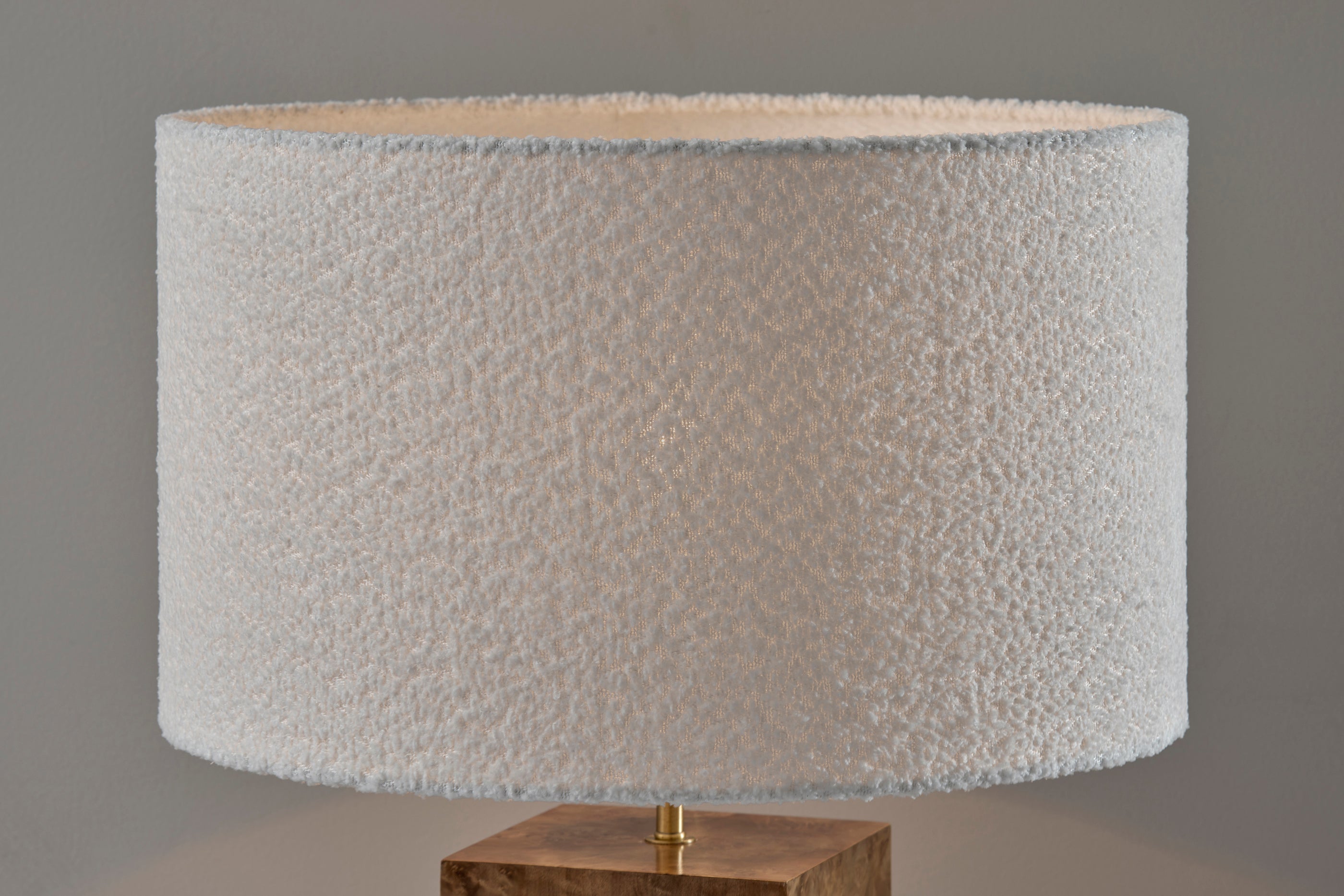 Frederick Tall Table Lamp - Burled Wood 28.5"-Lighting-DECOROLALA