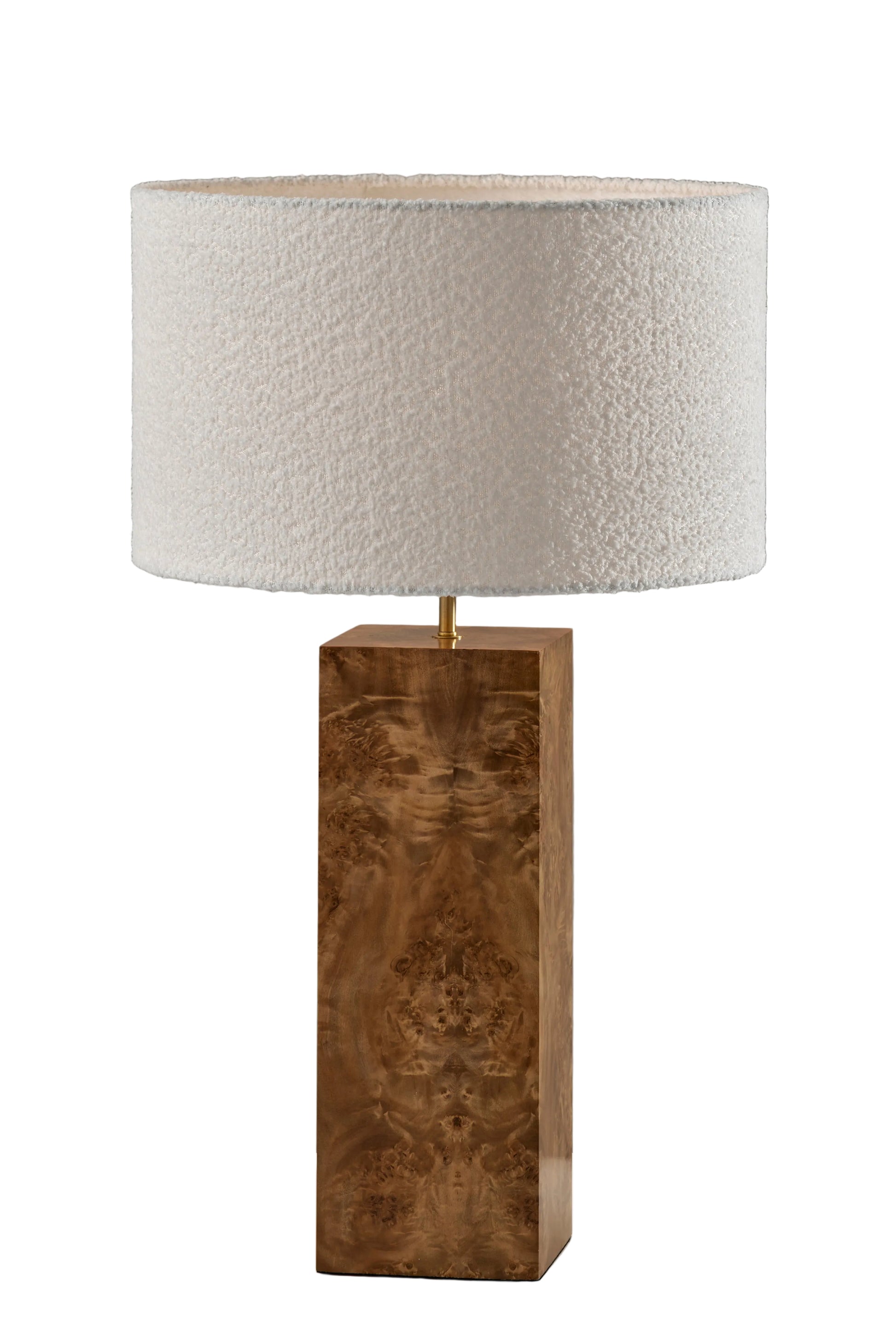 Frederick Tall Table Lamp - Burled Wood 28.5"-Lighting-DECOROLALA